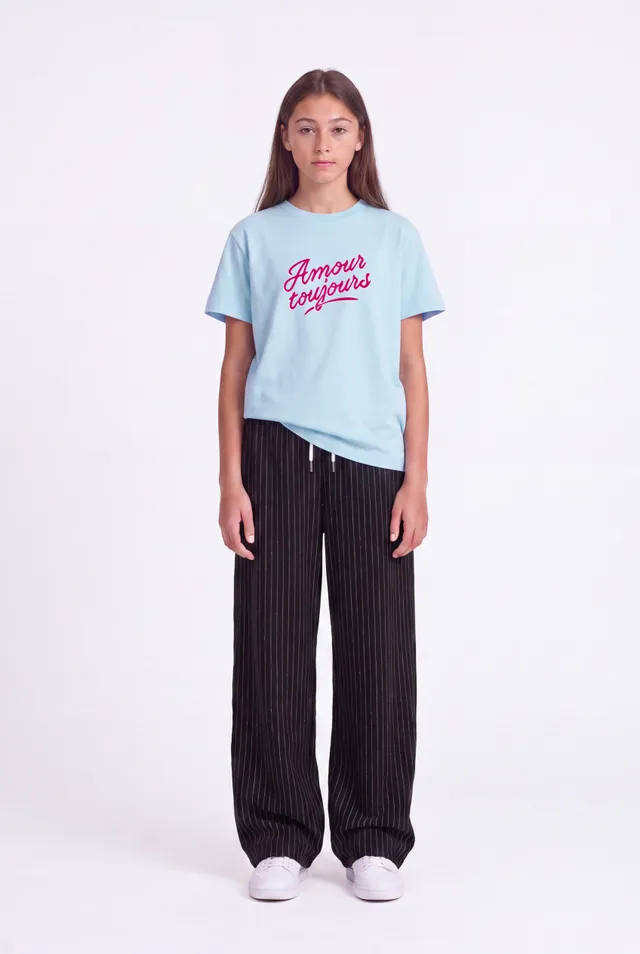 Teddy Smith T-Amour MC JR t-shirt bleu ciel fille