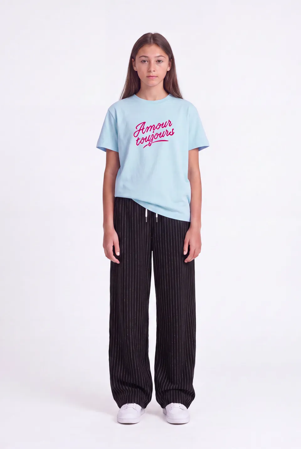 Teddy Smith T-Amour MC JR t-shirt bleu ciel fille