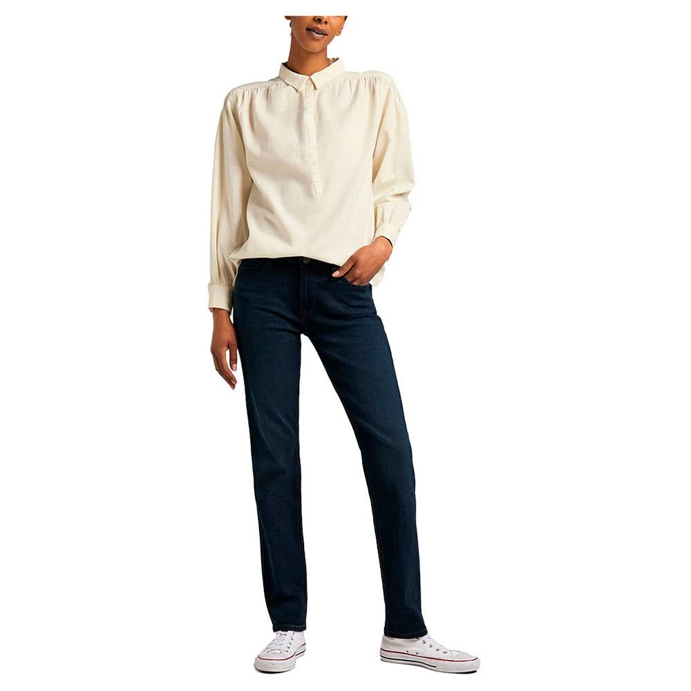 Lee Pintucked Relaxed Blouse Femme Écru Détendue