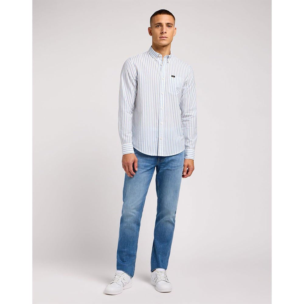 Lee t-shirt homme col boutonné Atlantic coton