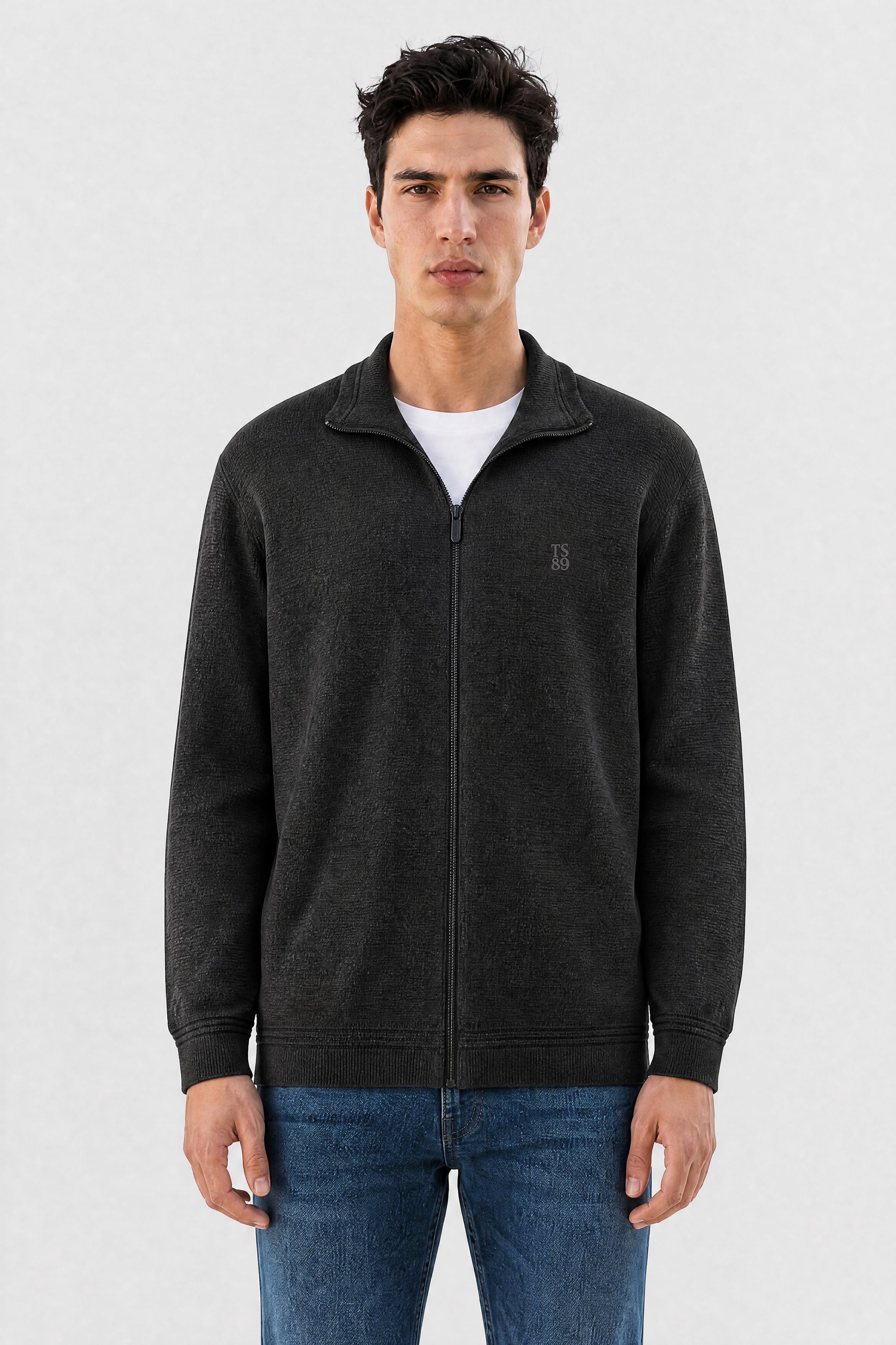 Teddy Smith G-Ettore 2 gilet zippe homme black coton