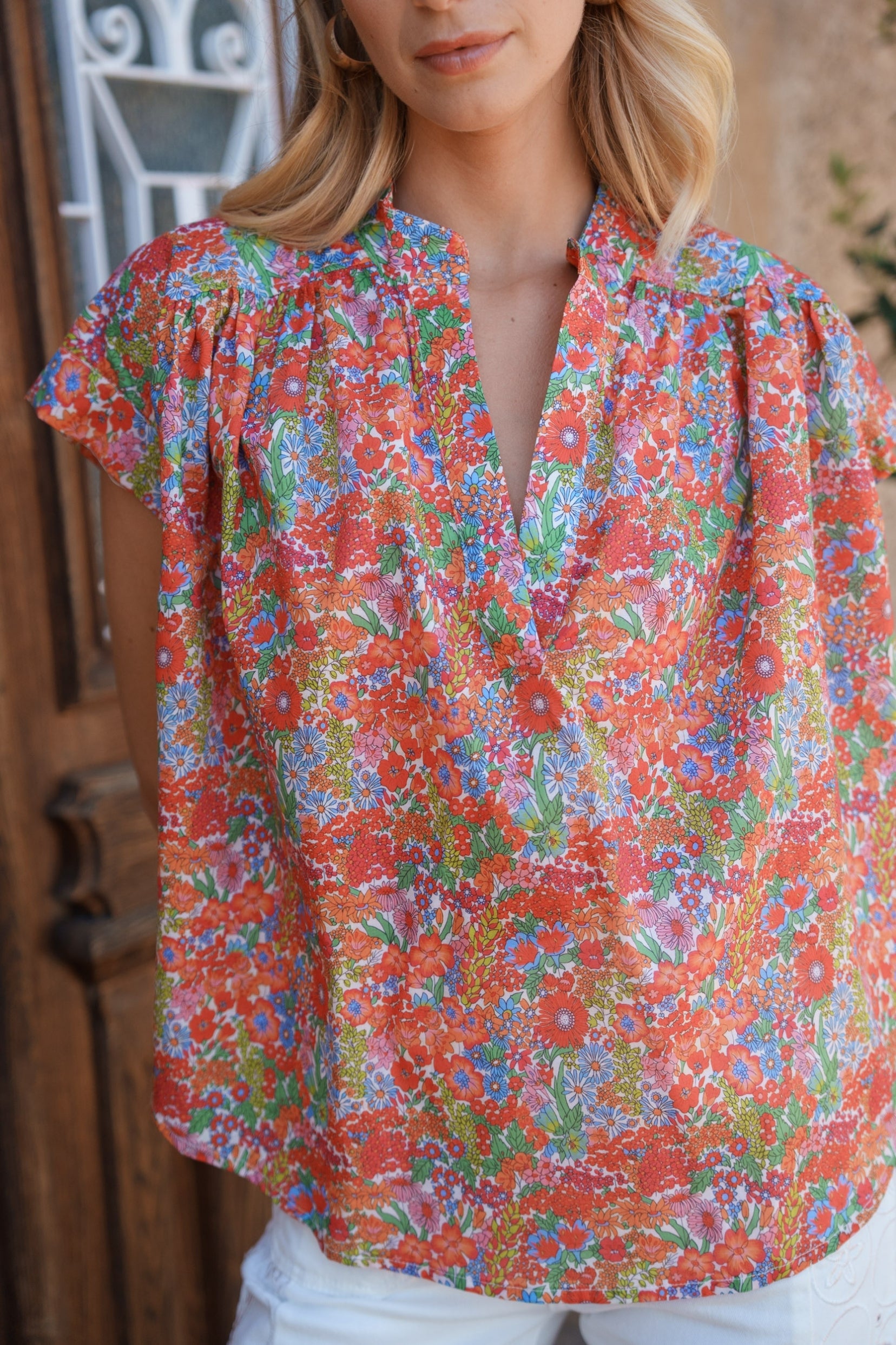 Maison Onado Hortense blouse fleurie coton été