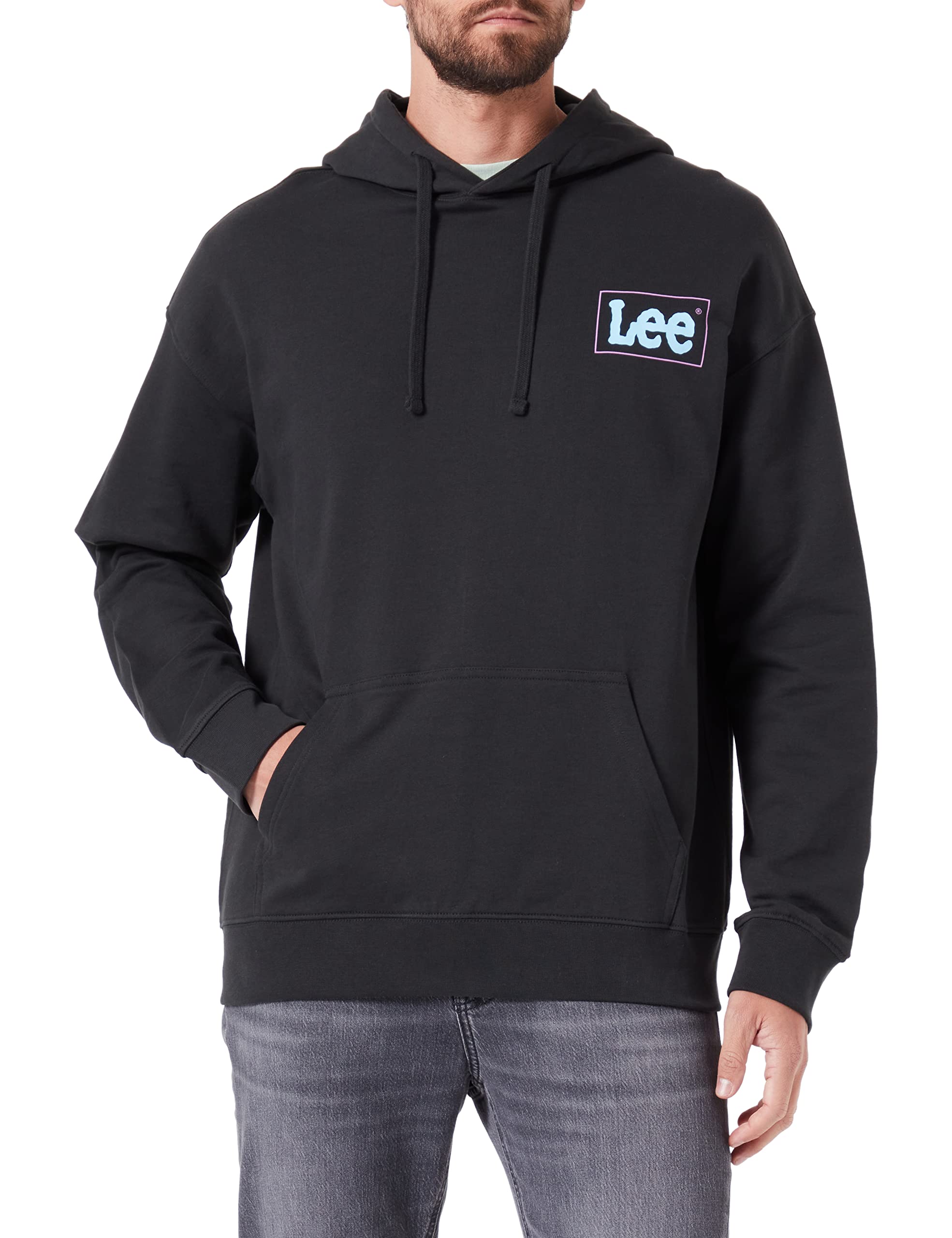 Lee Loose Logo Sweat à Capuche Homme XXL Coton