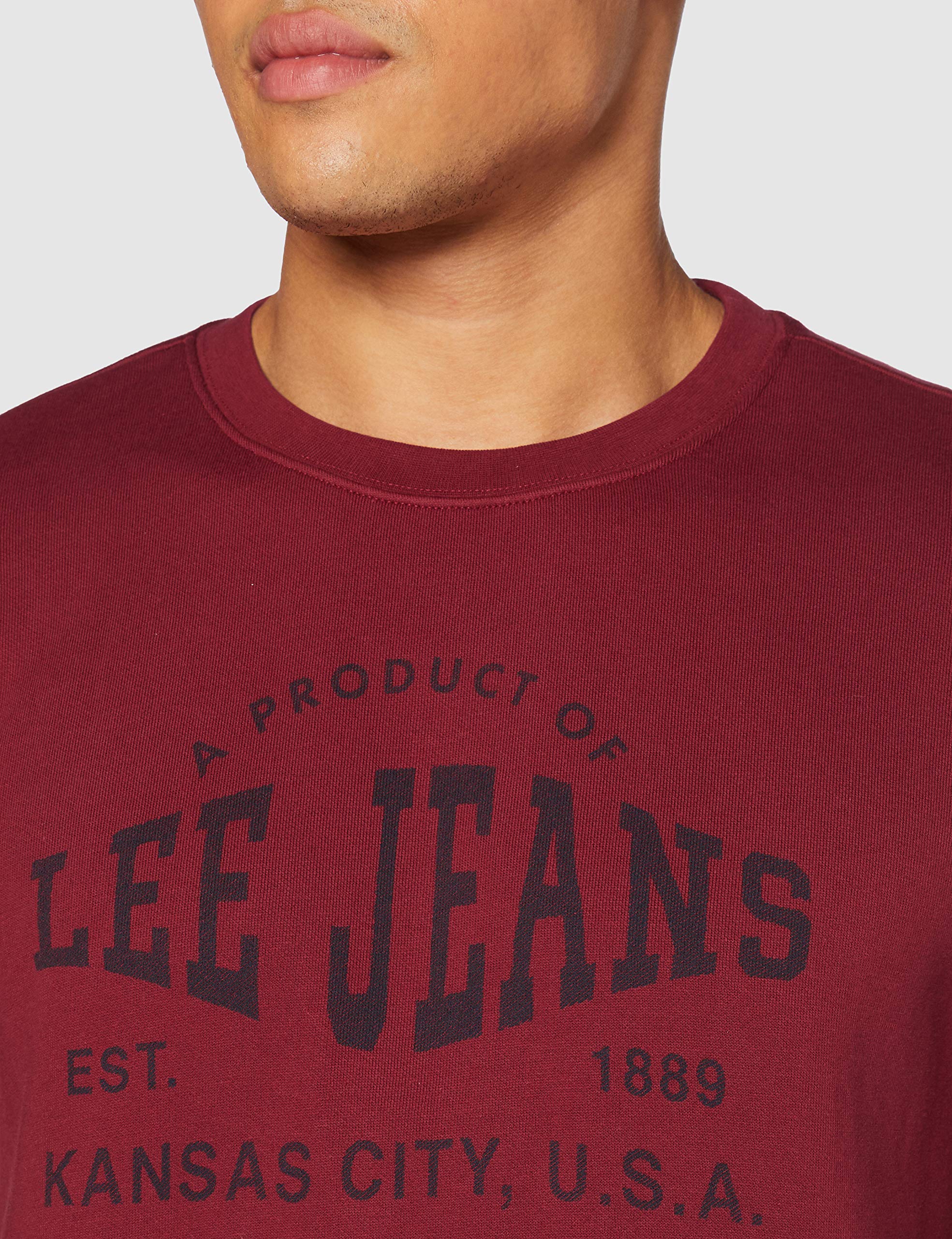 Lee Logo Crew SWS sweat homme col rond coton