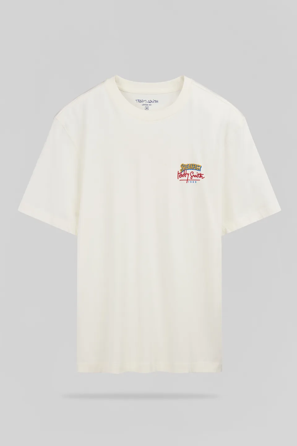 Teddy Smith T-Breakfast MC t-shirt blanc imprimé