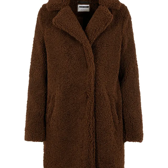 Noisy May manteau teddy boutons coupe ample