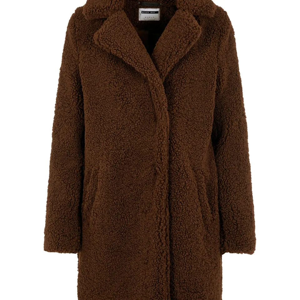 Noisy May manteau teddy fausse fourrure coupe loose