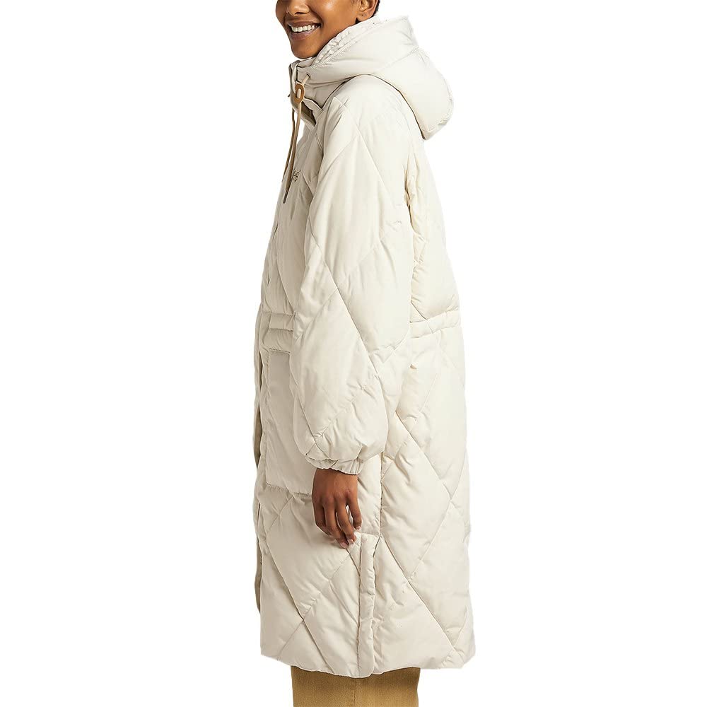 Lee Tampon Long veste femme Ecru XL coupe droite