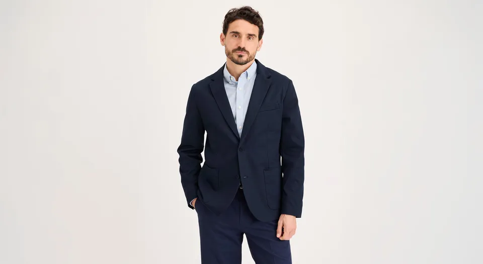 Dockers Signature Refined blazer homme bleu taches