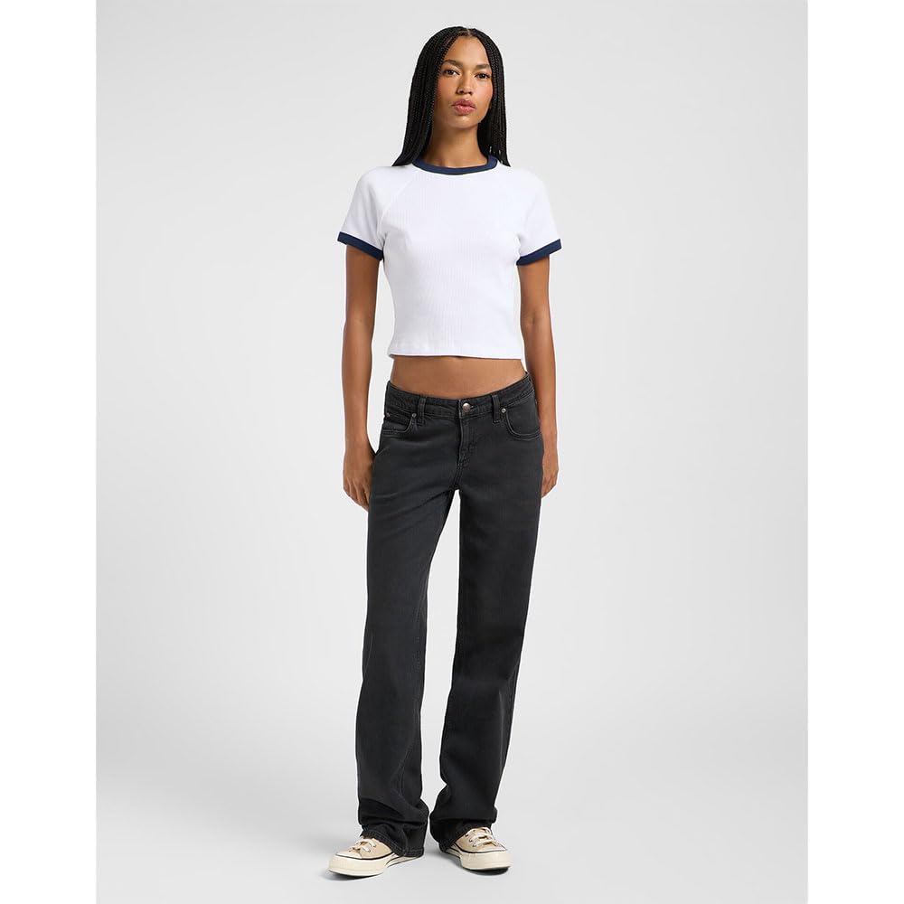 Lee Ringer Raglan Tee t-shirt femme indigo taille M