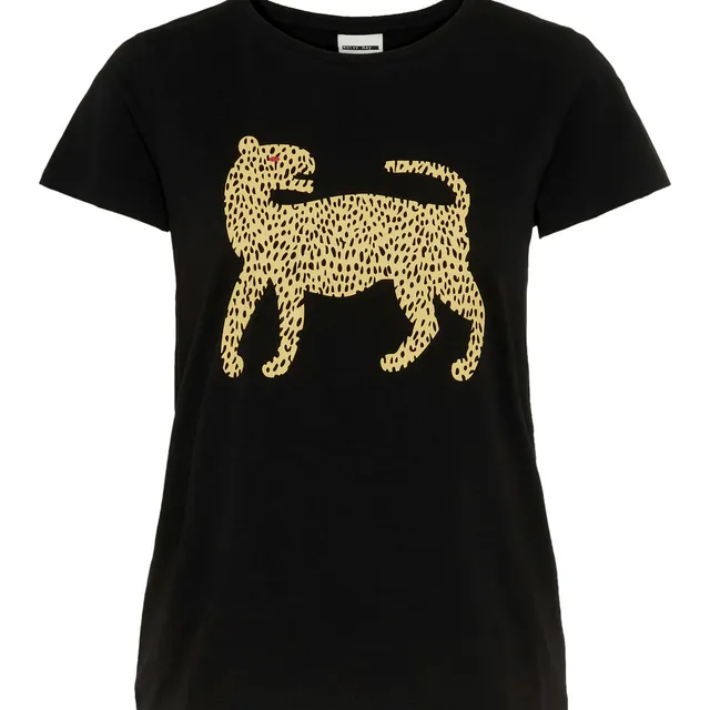 Noisy May t-shirt manches courtes col rond tigre