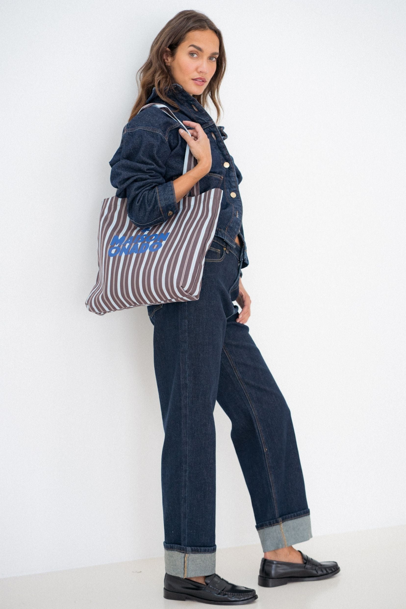 Maison Onado Haily jean droit brut foncé revers