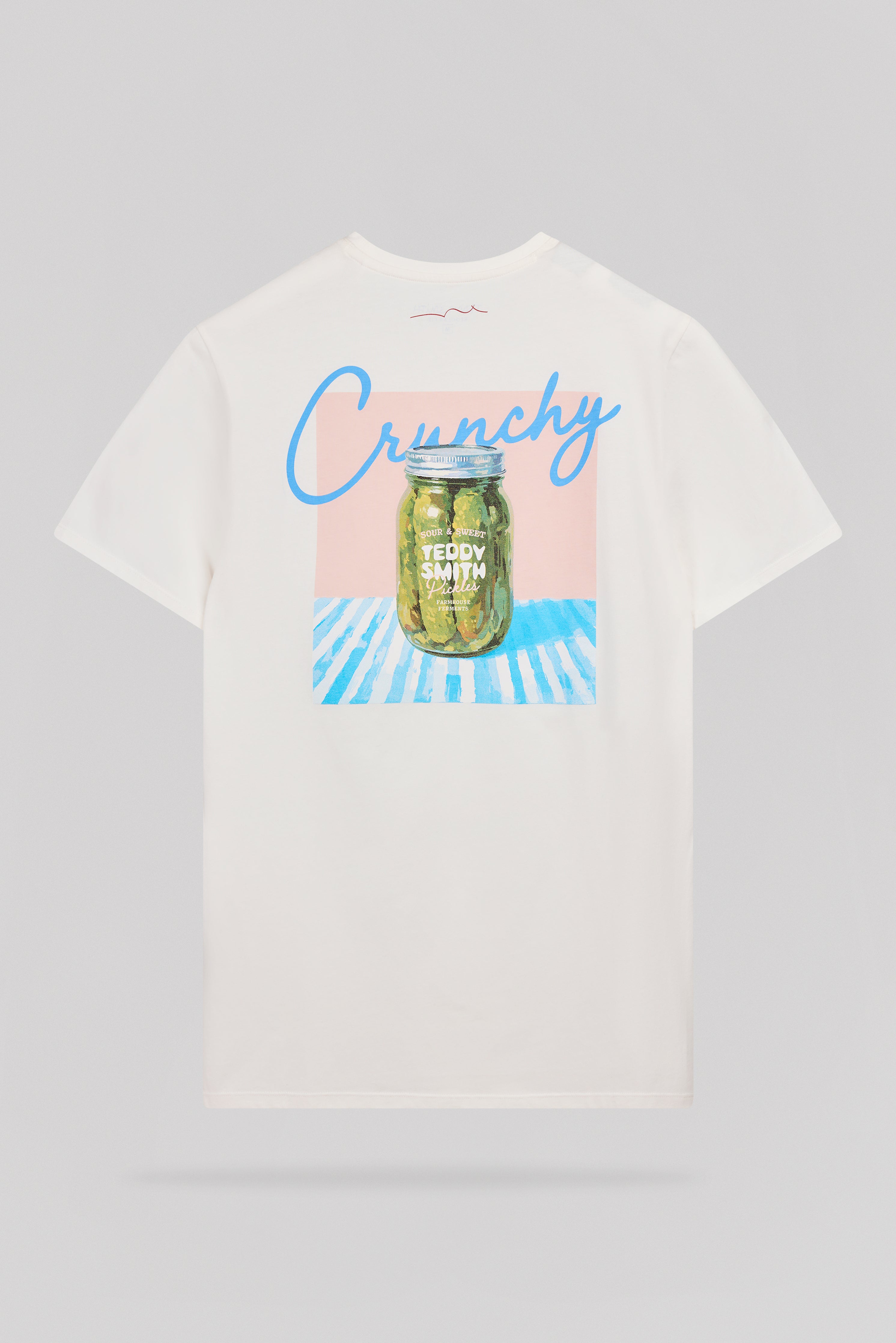 Teddy Smith T-Pickles MC t-shirt blanc cassé imprimé