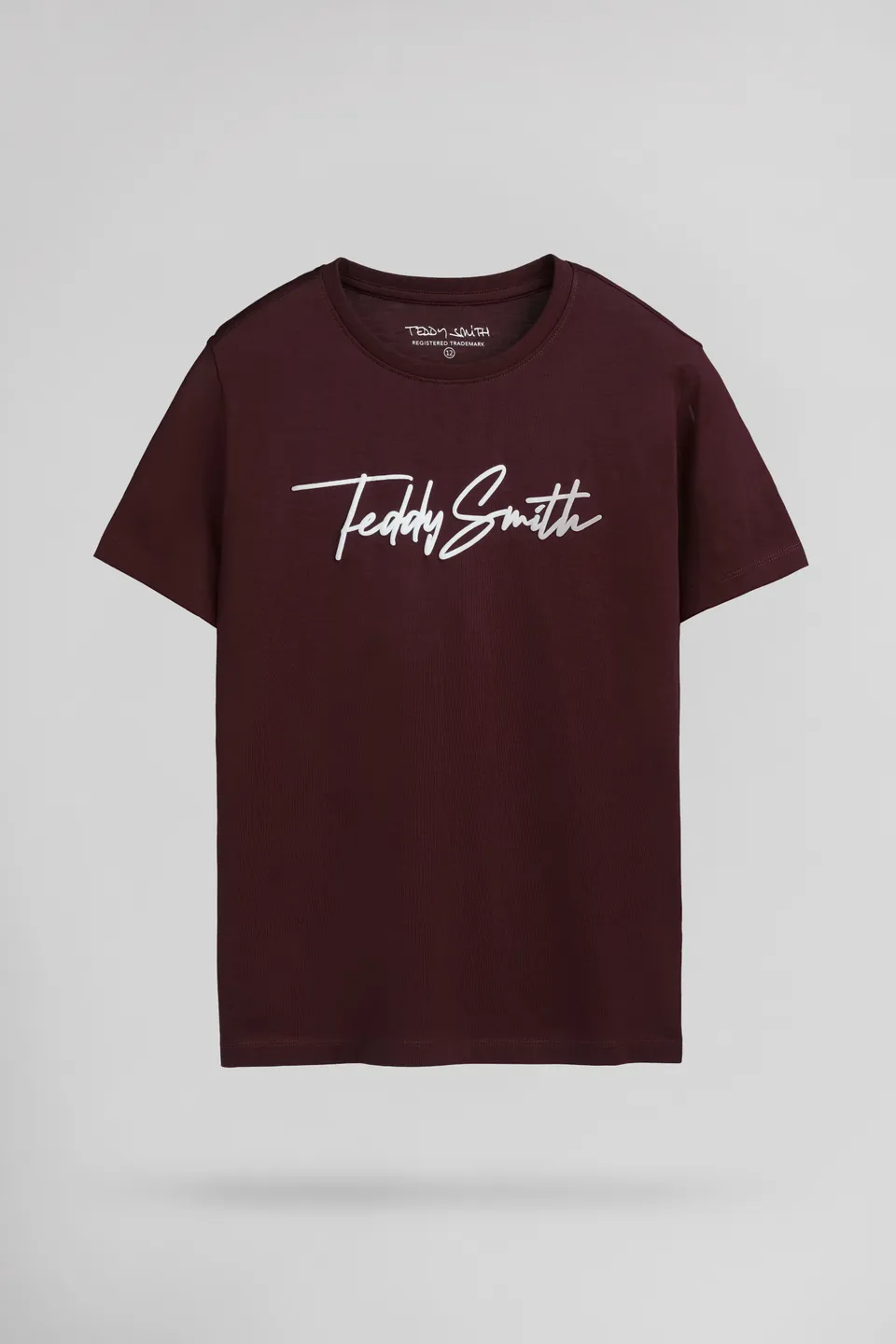 Teddy Smith T-Evan MC JR t-shirt bordeaux foncé garçon