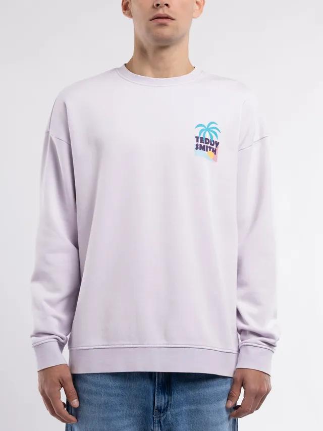 Teddy Smith S-Ben RC sweat homme lavande col rond