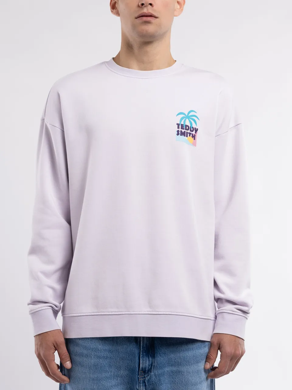 Teddy Smith S-Ben RC sweat homme lavande col rond