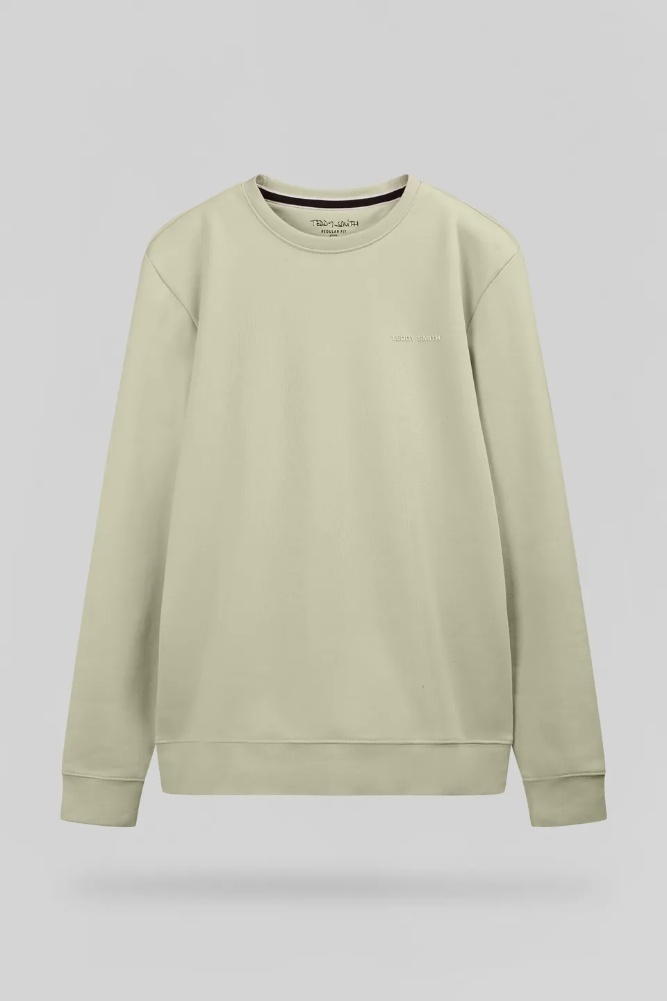Teddy Smith S-Nark RC sweat col rond vert sauge