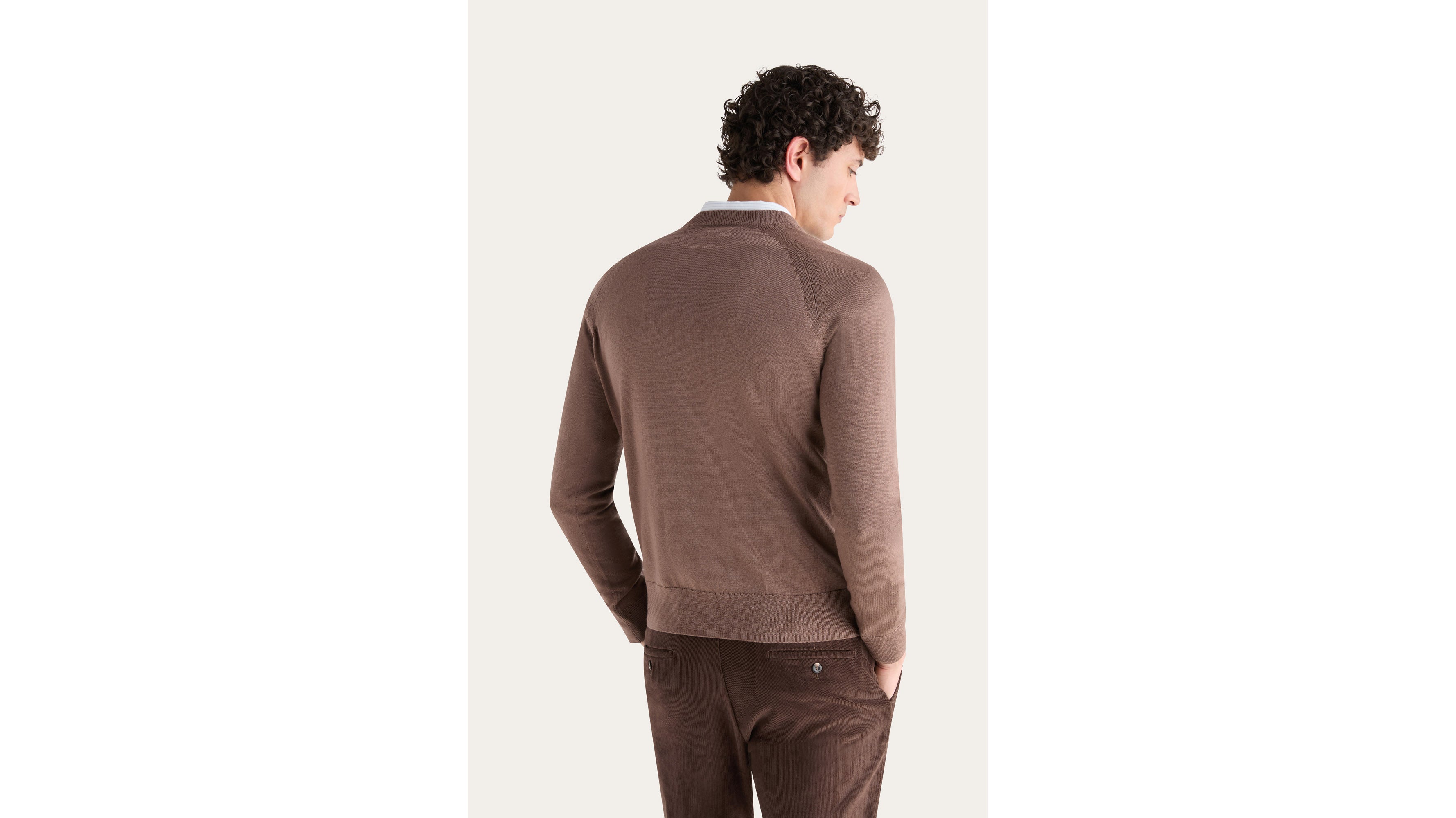 Dockers Regular Fit Crewneck pull marron col rond