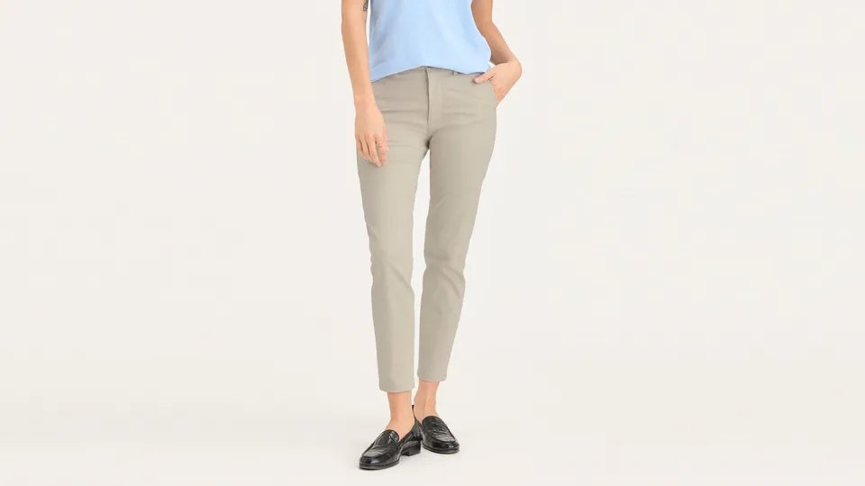 Dockers Weekend Skinny chino femme kaki sahara stretch