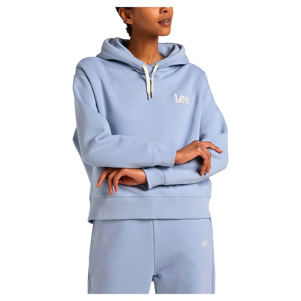 Lee Essential Hoodie sweat à capuche femme écru XL coupe décontractée