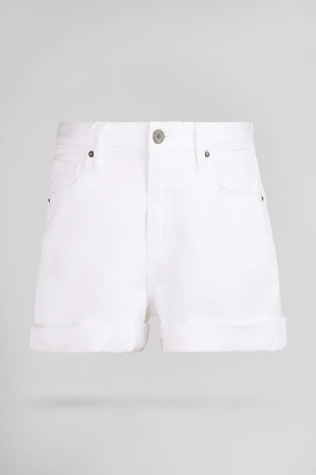 Teddy Smith S-Lucy SH JR short denim blanc fille