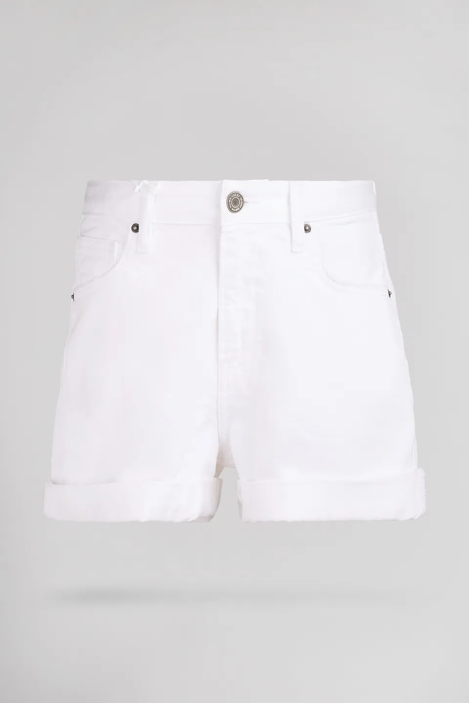 Teddy Smith S-Lucy SH JR short denim blanc fille