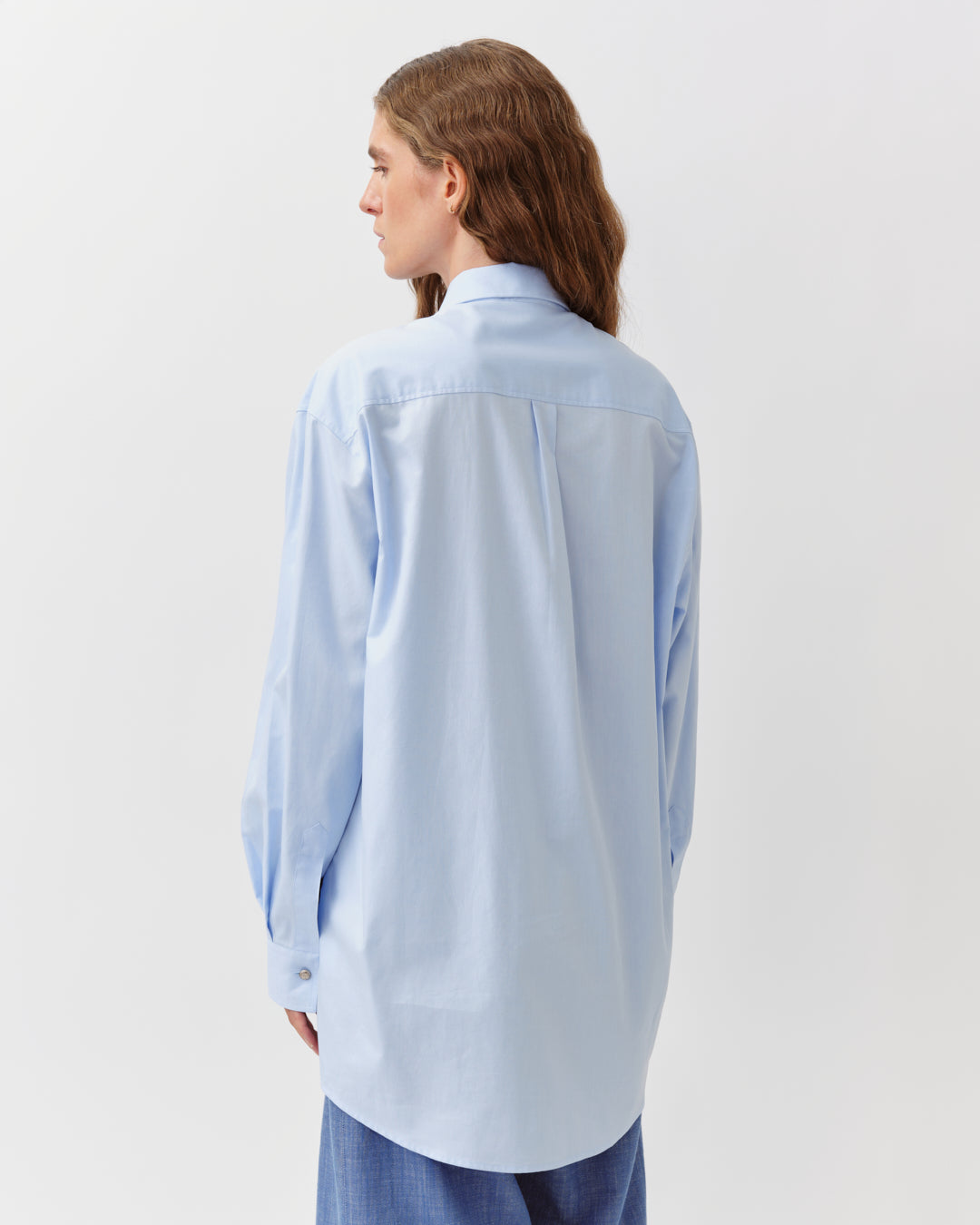 DIEGA CAMELA chemise ciel coupe droite