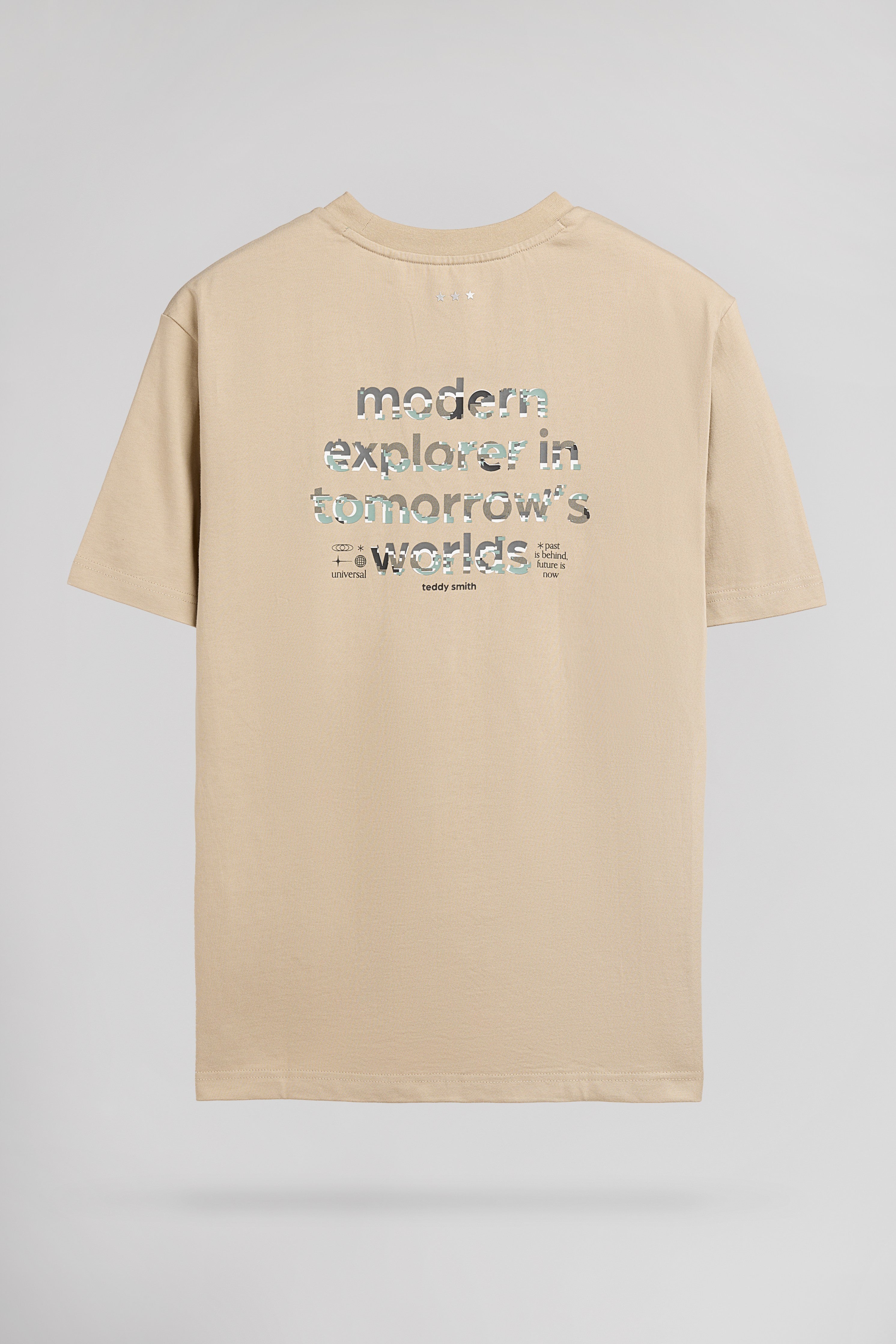 Teddy Smith T-Olivio MC T-shirt homme beige ample