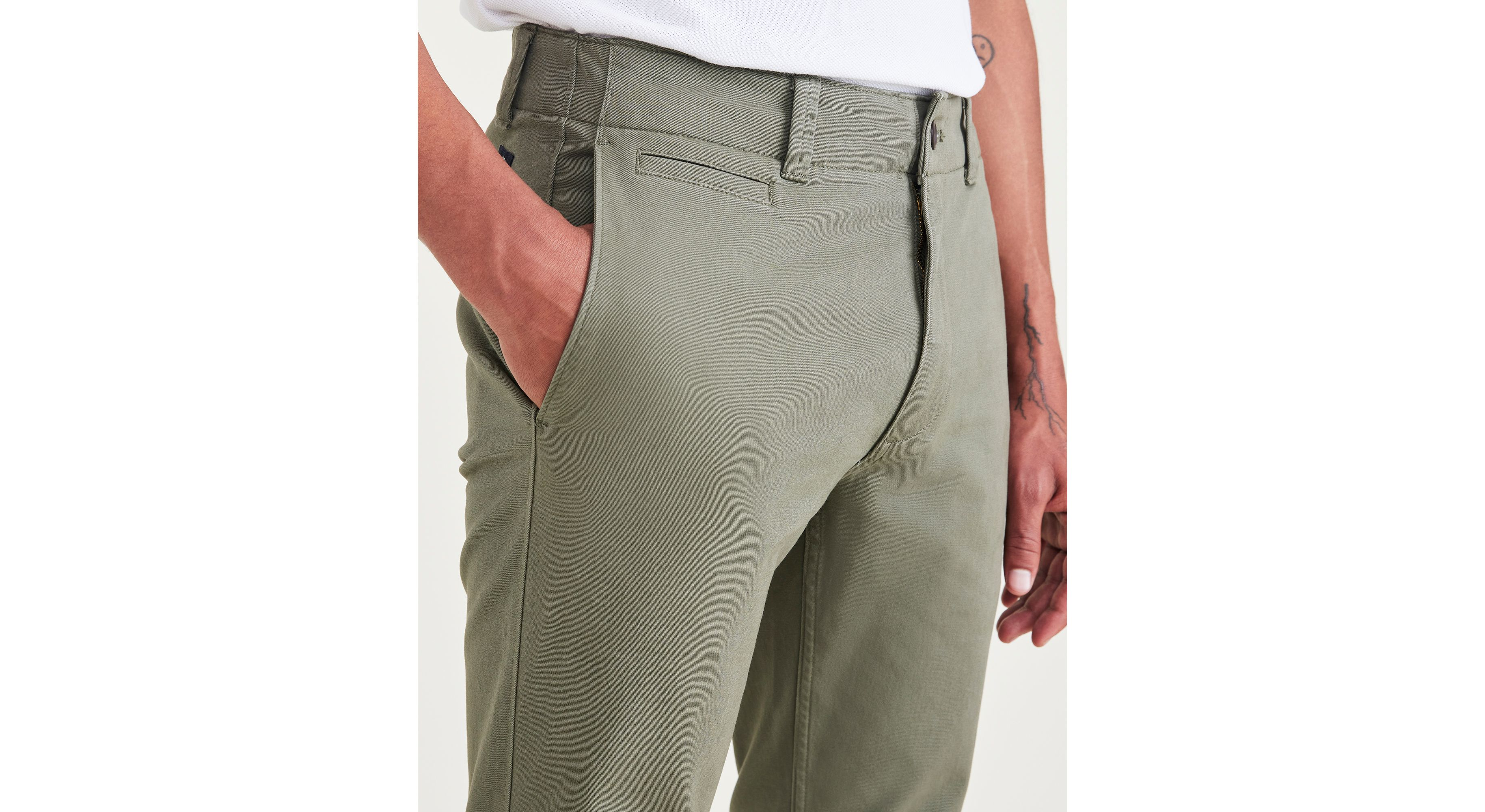 Dockers Alpha Chino Skinny chino camo vert stretch