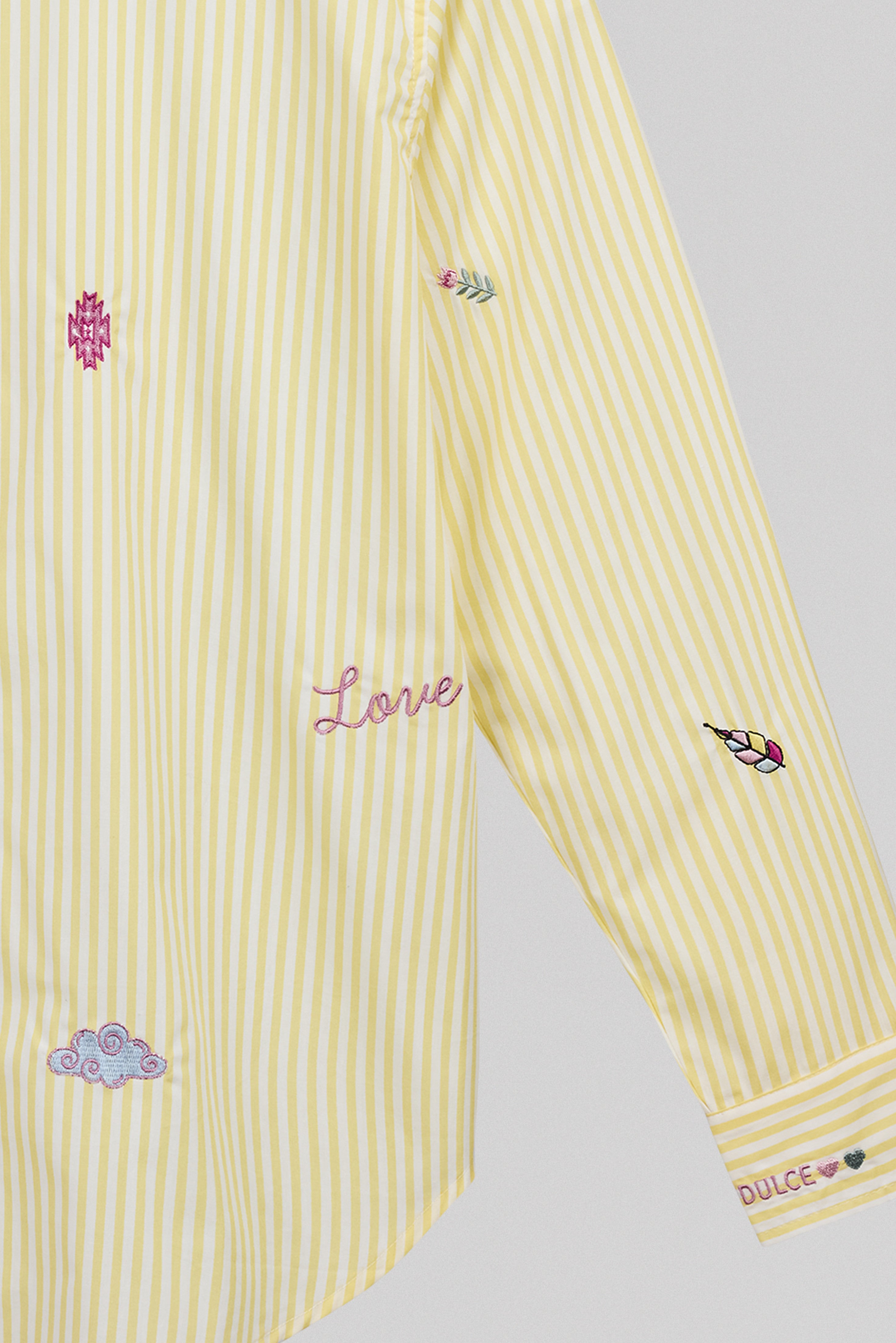Teddy Smith C-Louisia ML chemise rose quartz rayures coton