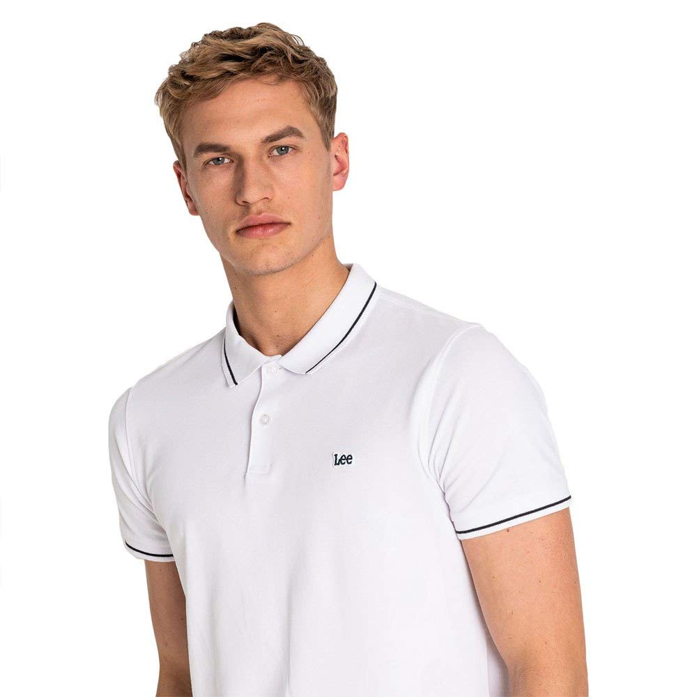 Lee Pique Polo polo coton Noir coupe regular