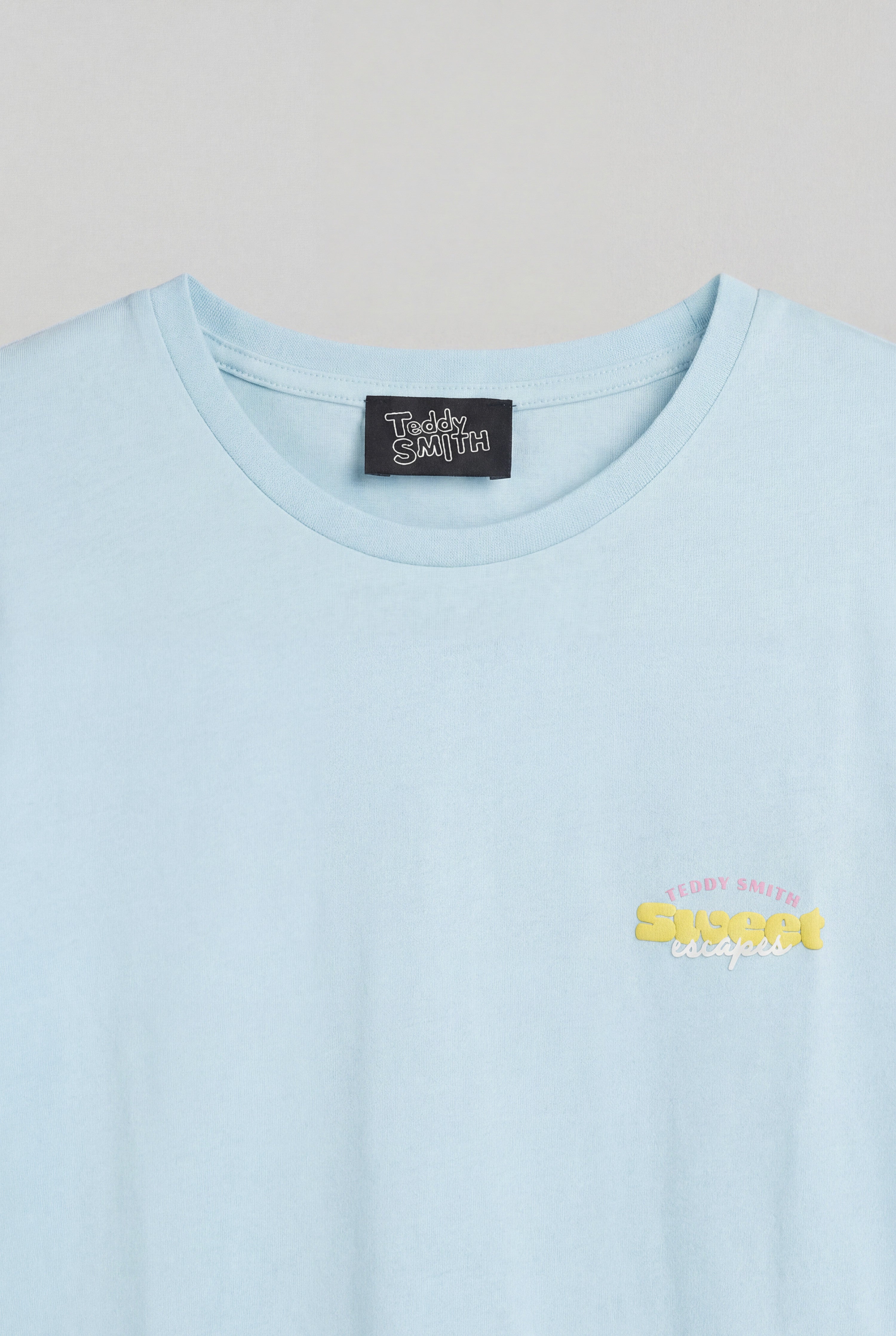 Teddy Smith T-Icy MC t-shirt oversize bleu lagon