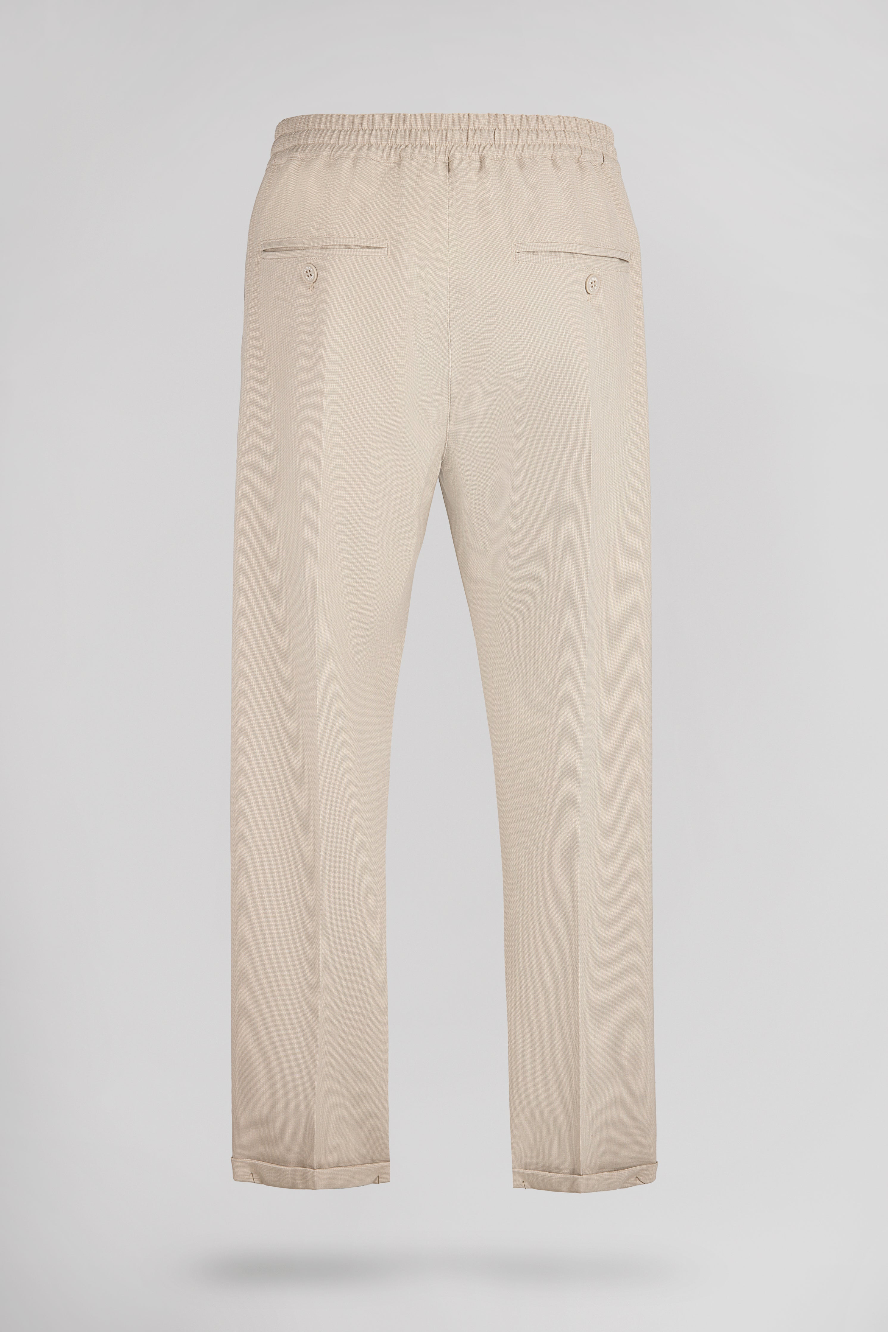 Teddy Smith Pywan 17 pantalon slim beige extensible taille élastique