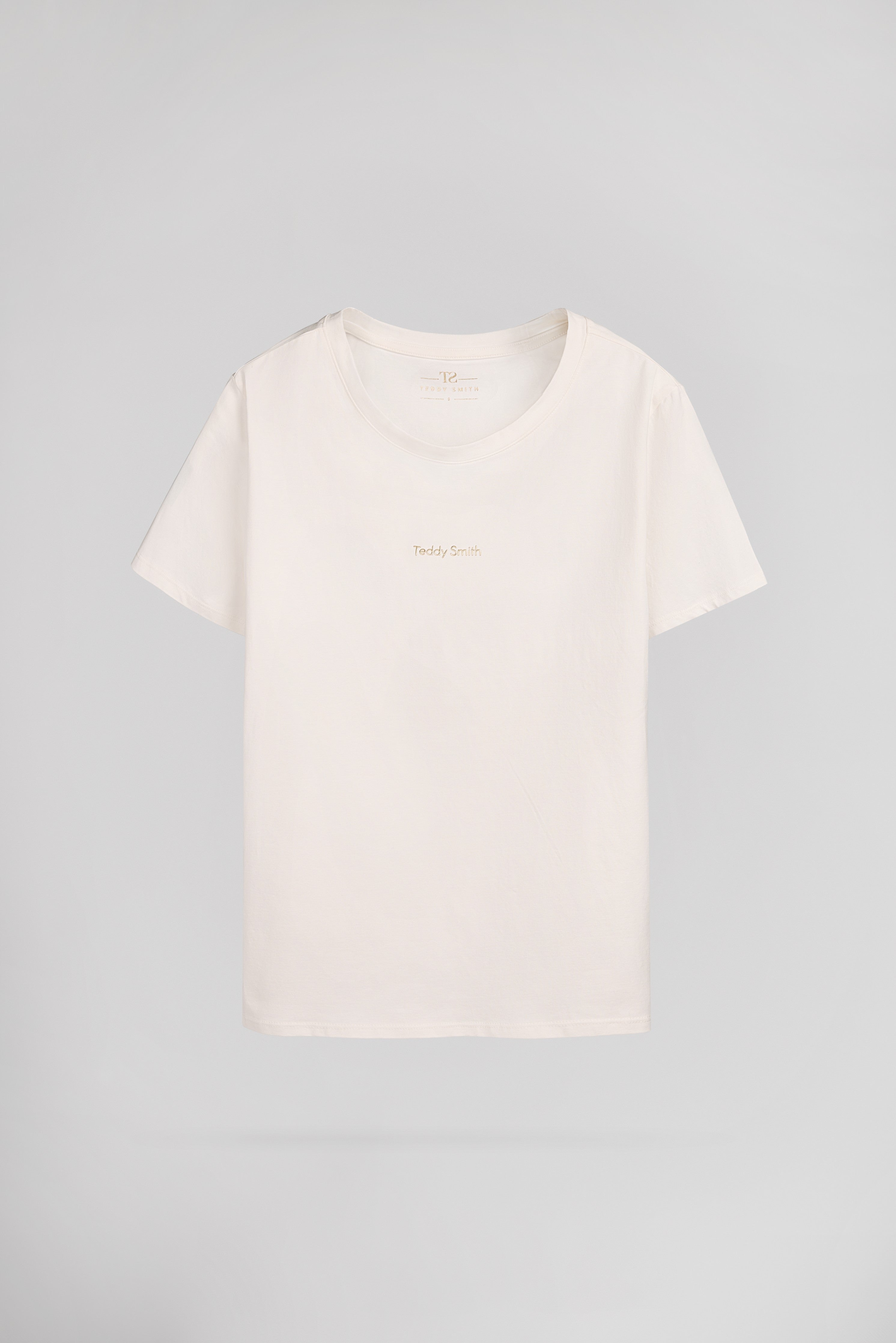 Teddy Smith T-Ribelle t-shirt femme middle white coton
