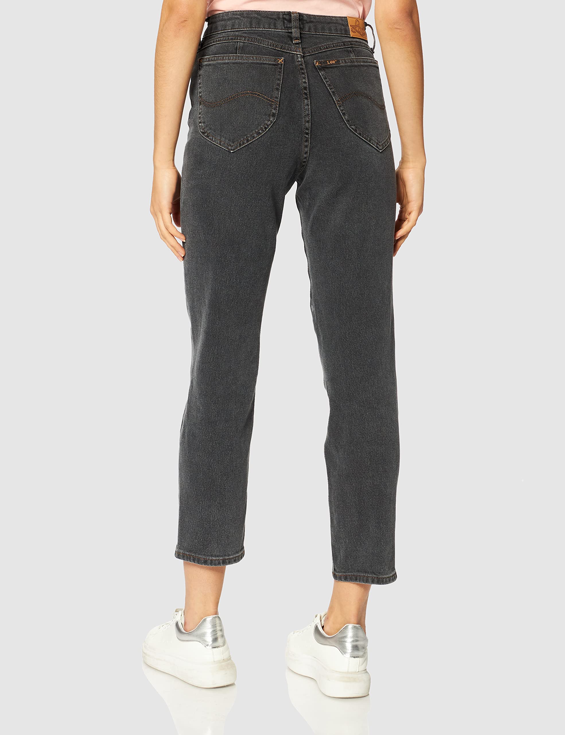 Lee Carol Western jean boyfriend femme noir délavé
