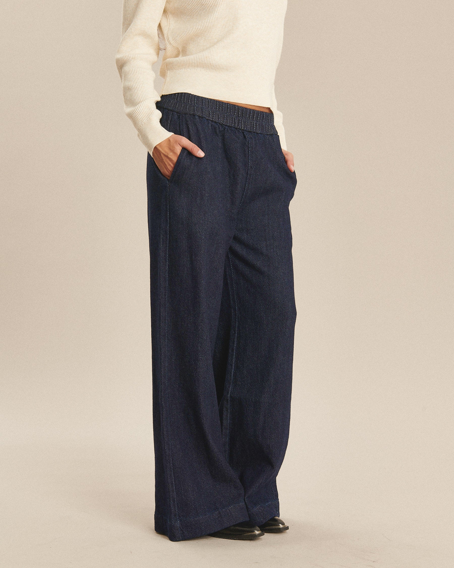 Labdip Nash Denim 3D pantalon large bleu brut coton