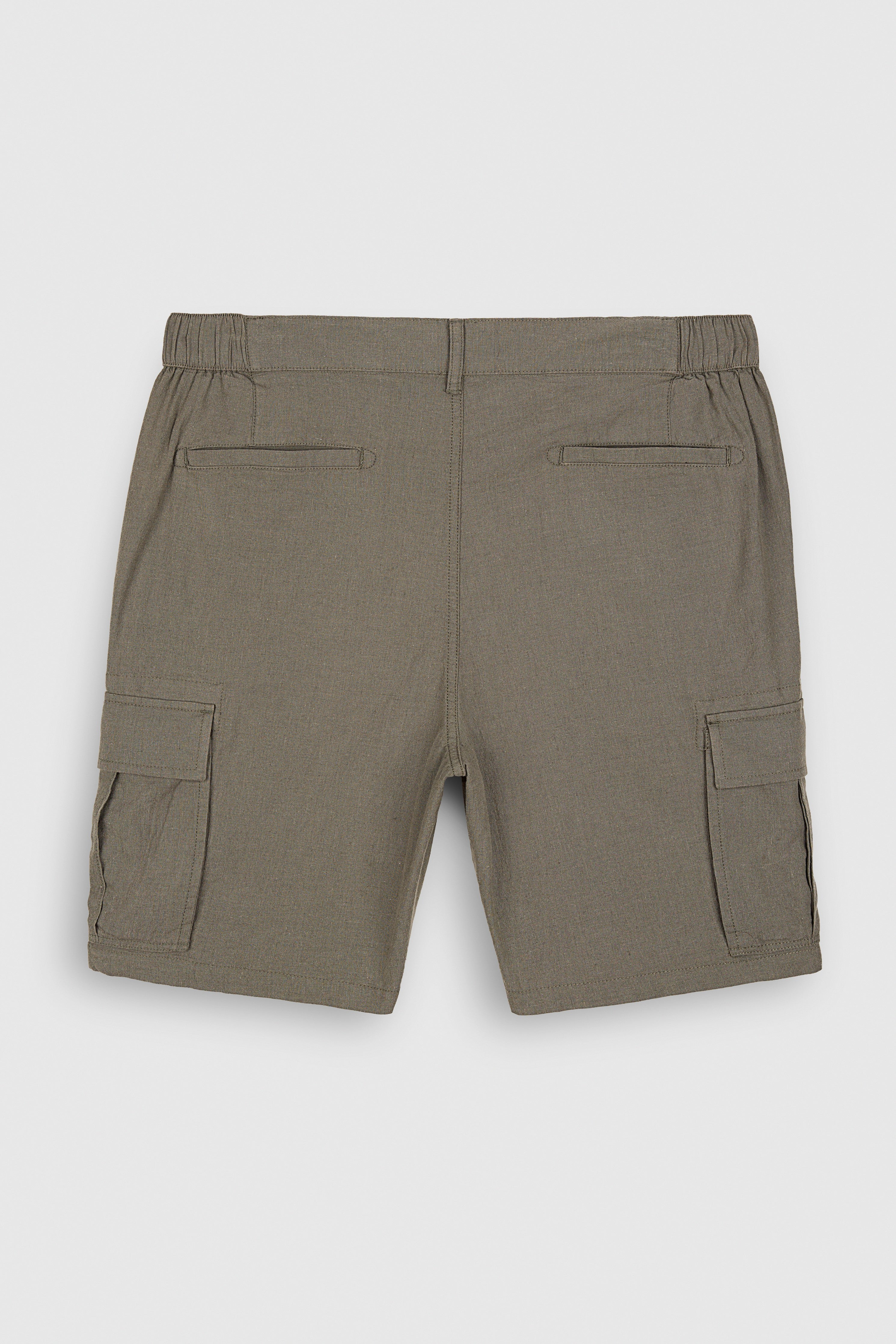 Teddy Smith S-Linen Cargo S short kaki lin