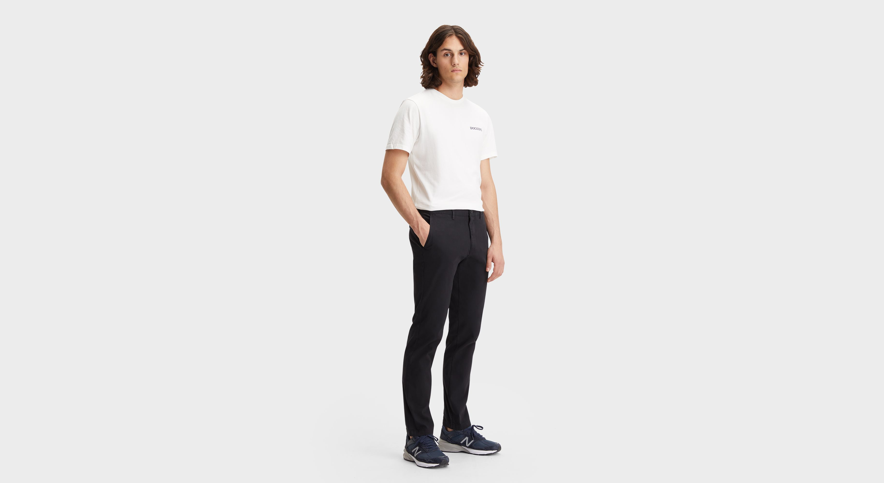 Dockers Crafted Khaki chino slim noir Black