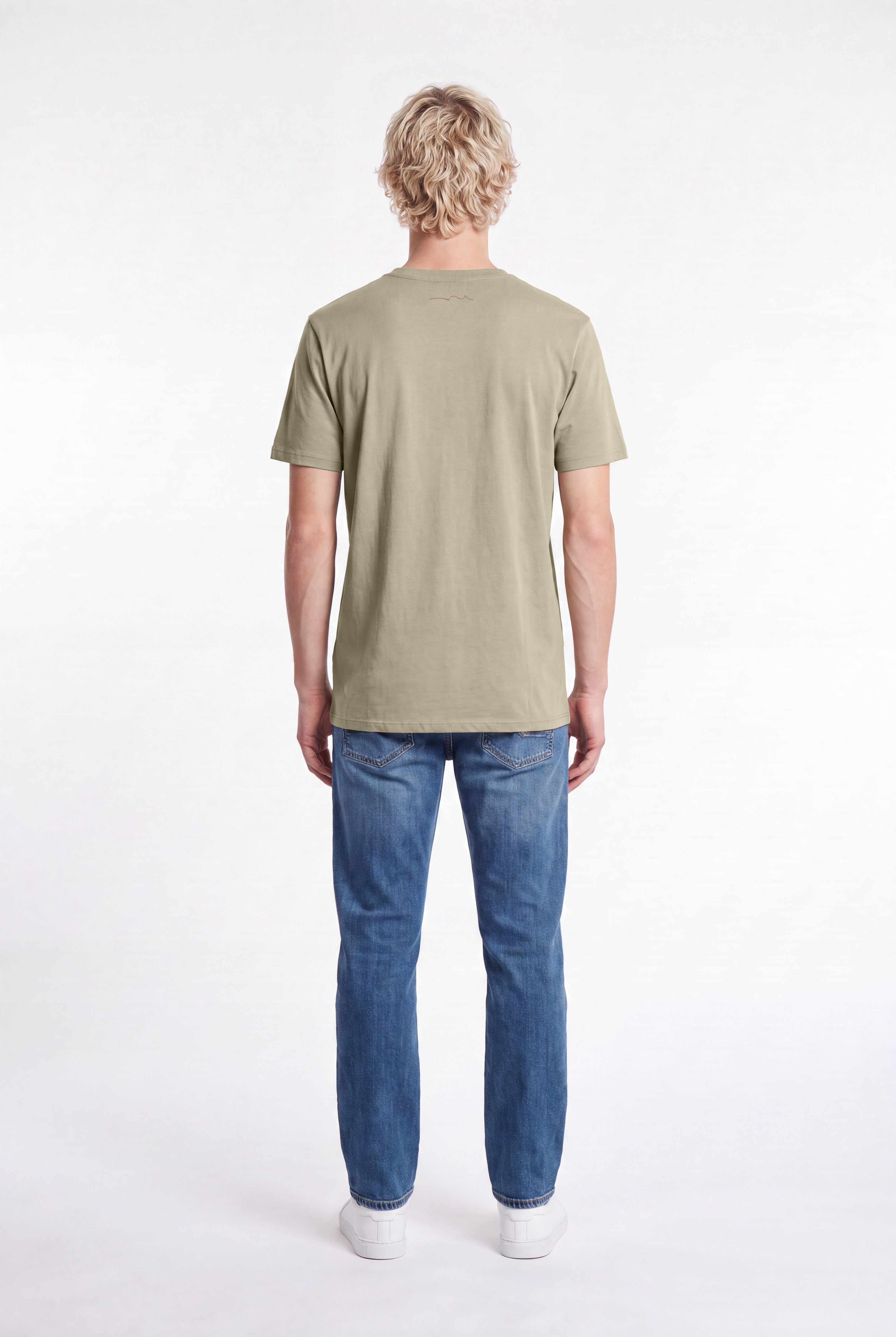 Teddy Smith The Tee 1 MC t-shirt kaki clair coton
