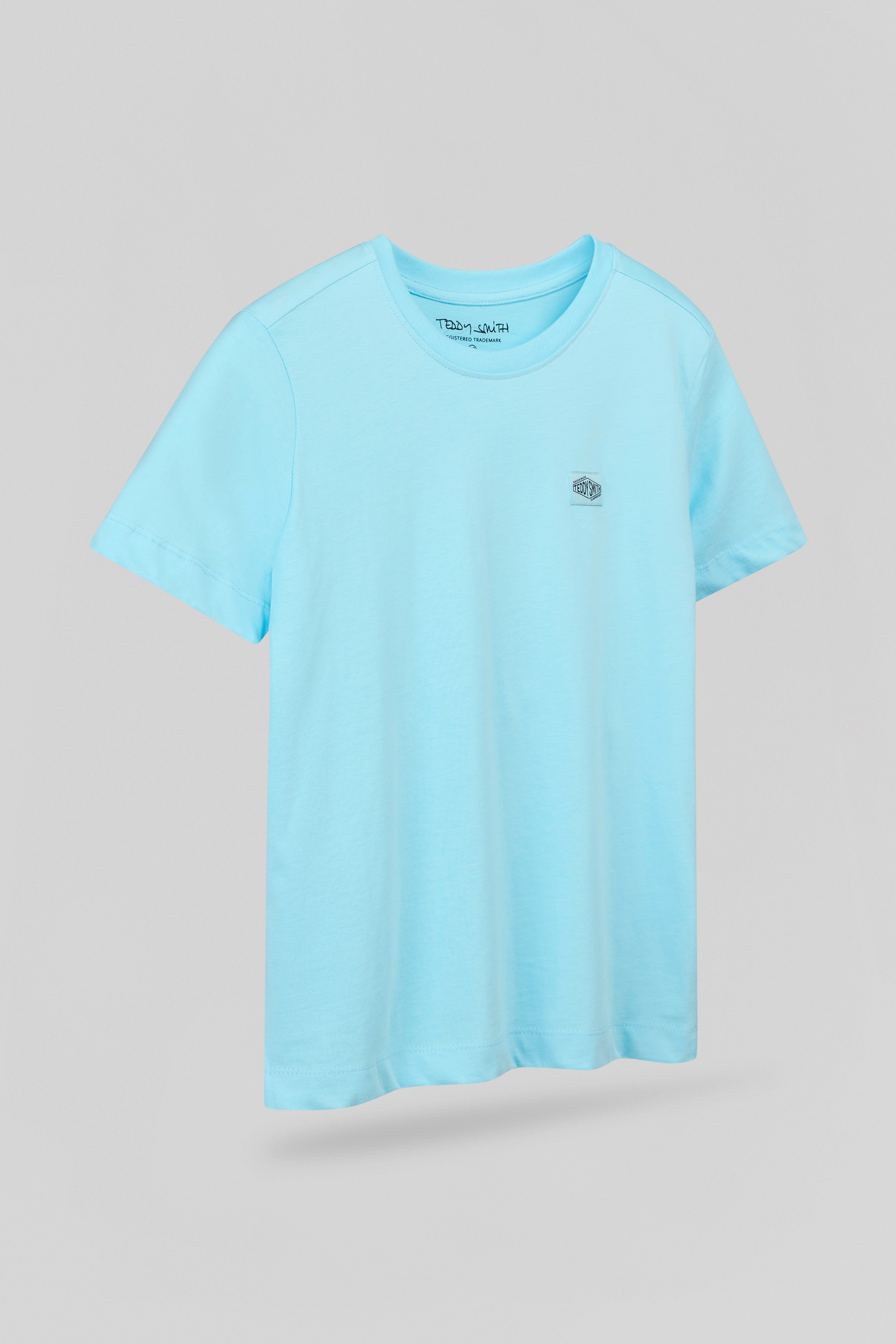 Teddy Smith T-Lionel MC JR t-shirt garçon bleu lagon