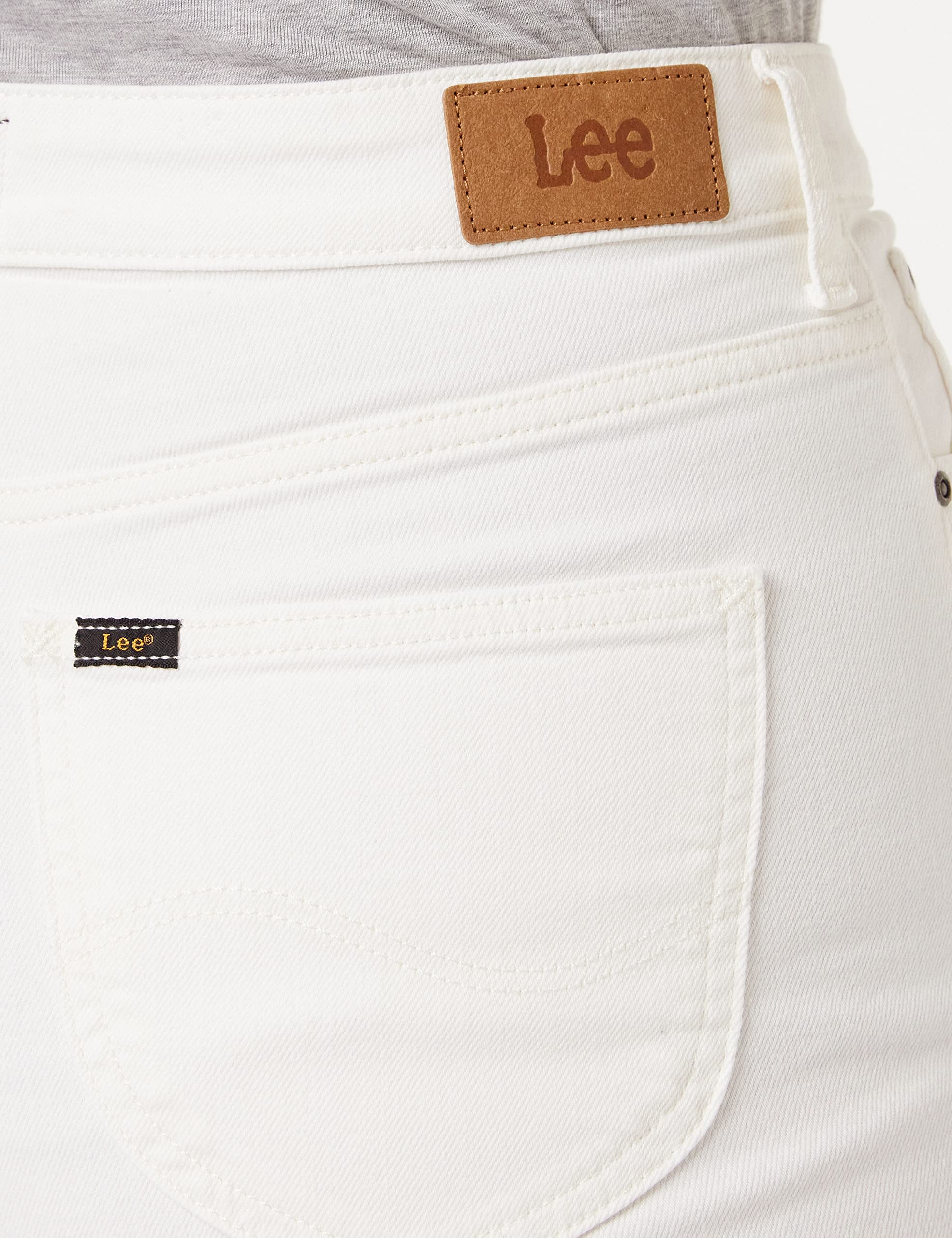 Lee Large Jambe Longue jean femme Blanc 28W 31L