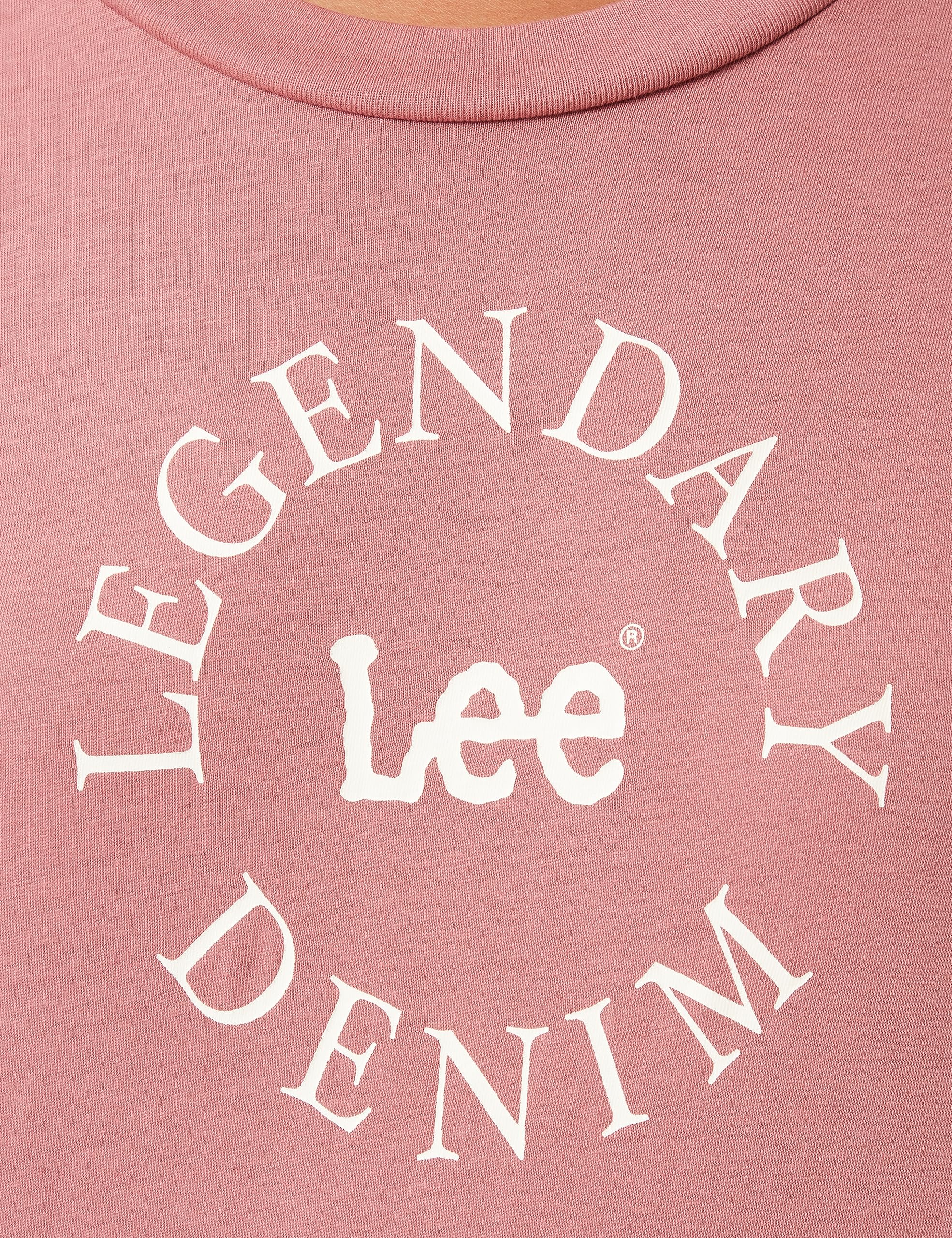 Lee Legendary tee-shirt femme XS mauve coton