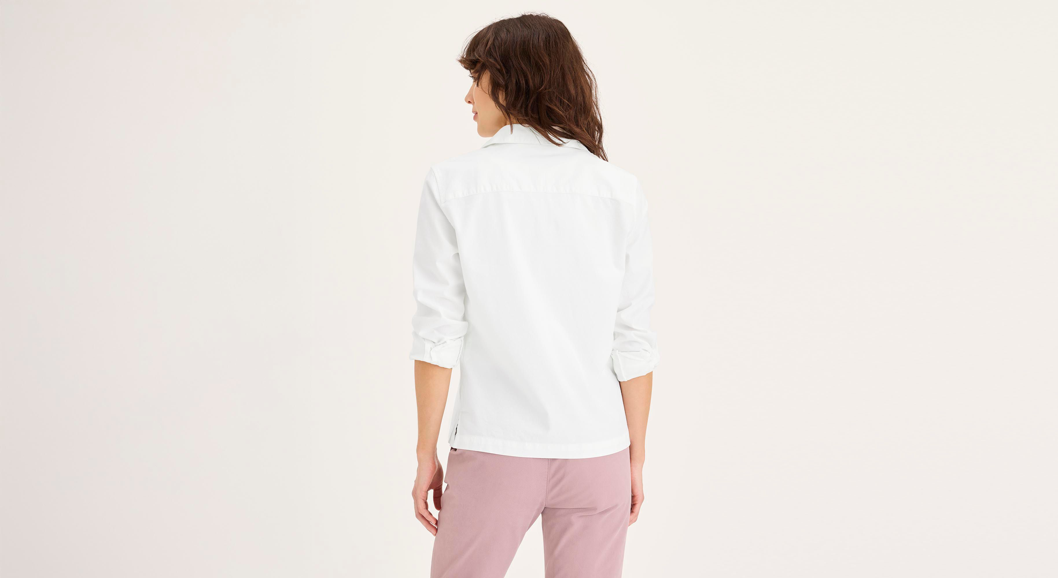 Dockers chemise femme 1 poche regular blanc coton