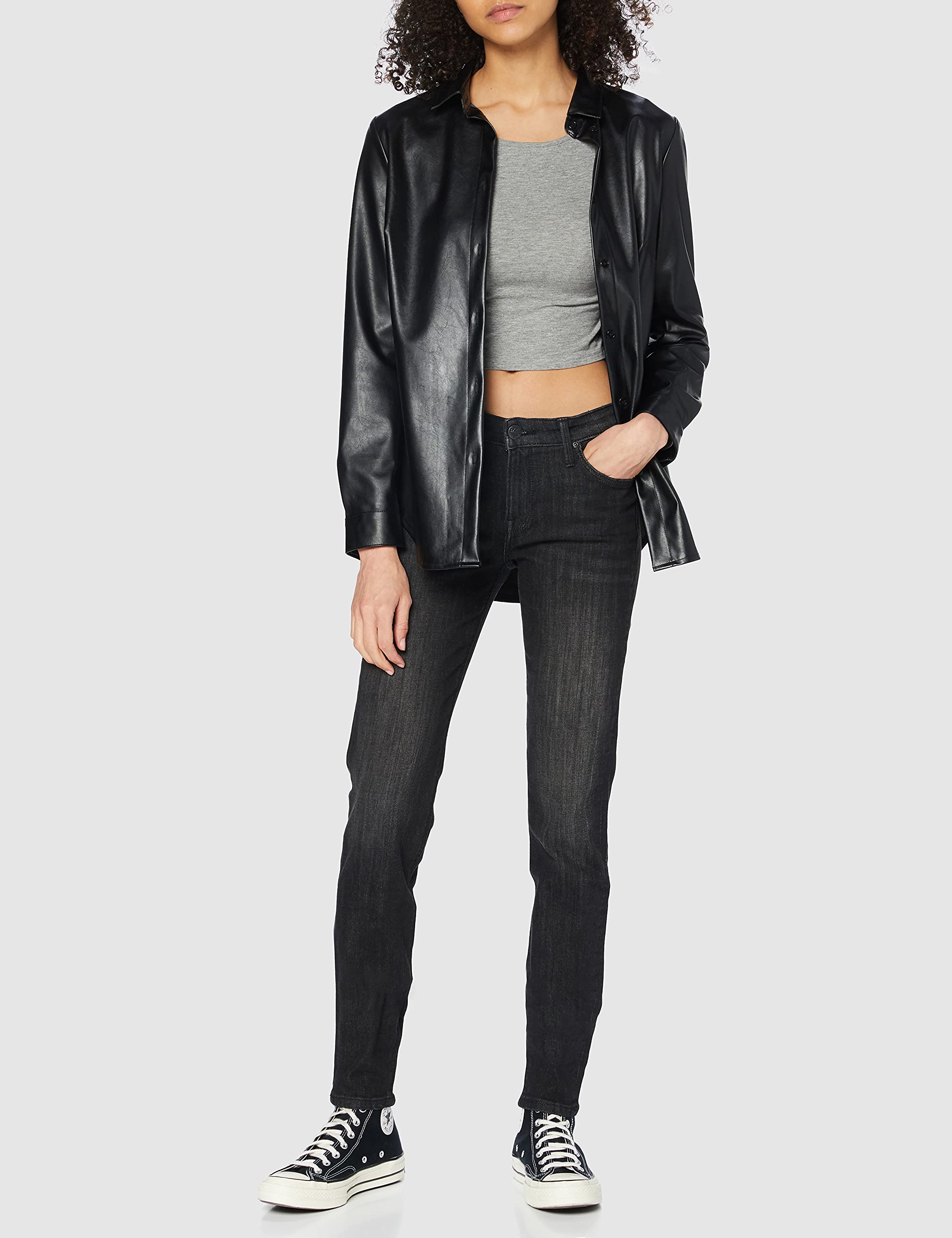 Lee Scarlett jean skinny noir Black Orrick 28/33