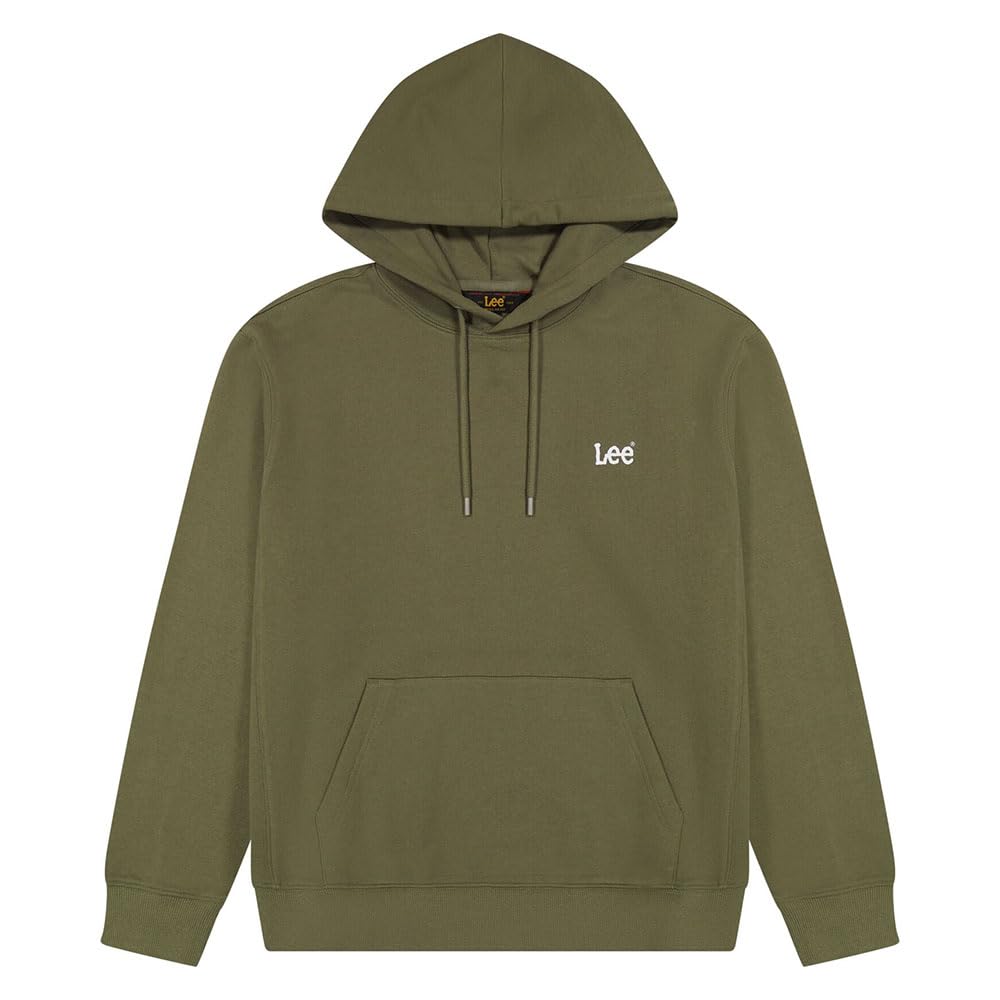 Lee Wobbly Hoodie sweat à capuche homme L kaki
