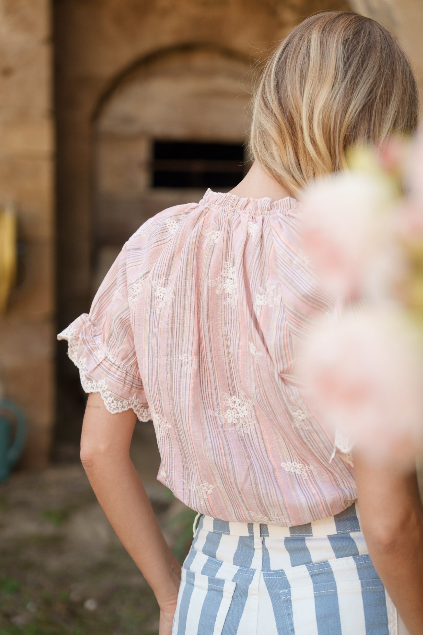 Maison Onado Romie blouse imprimée coton fluide
