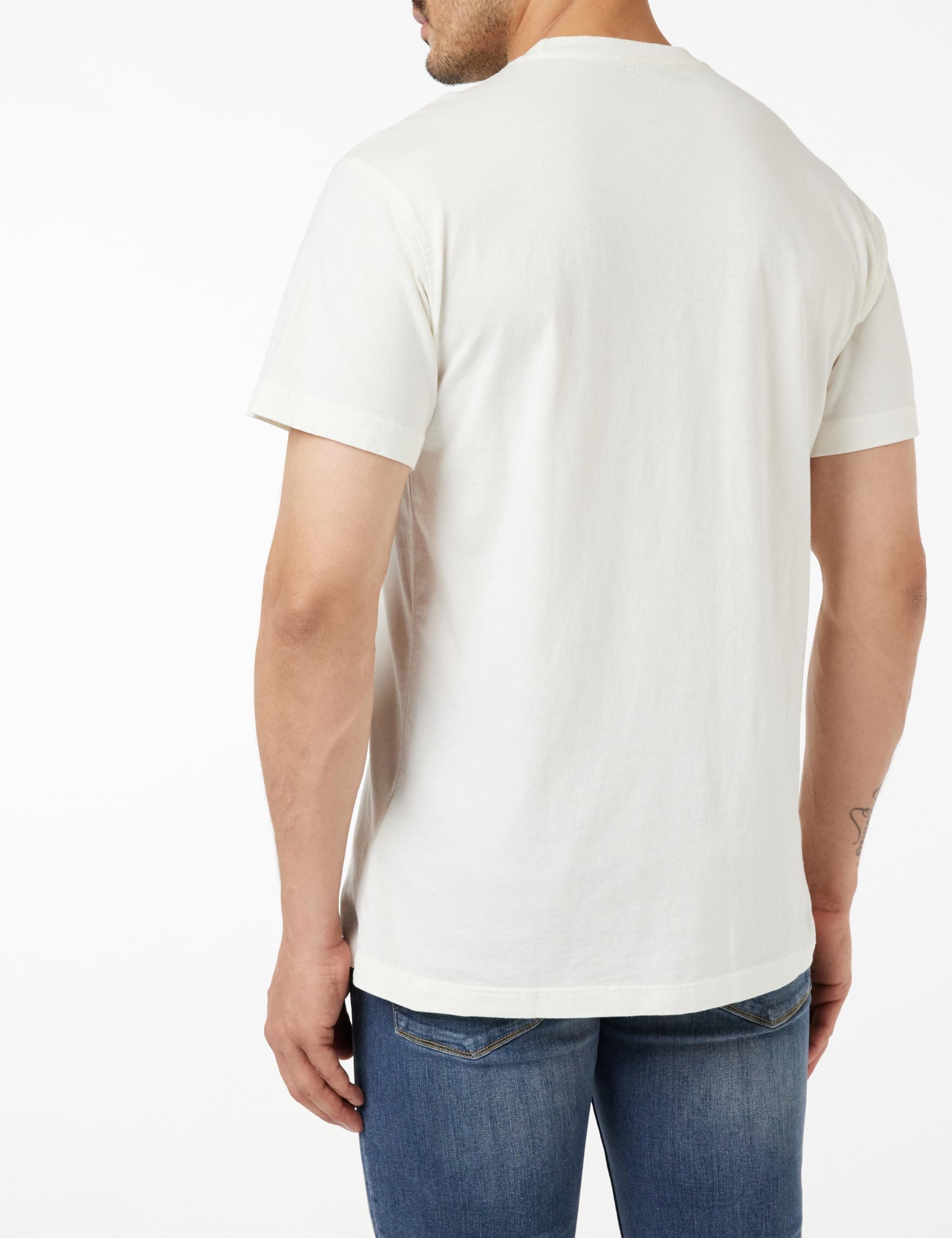 Lee S Tee t-shirt homme XL écru coton port quotidien
