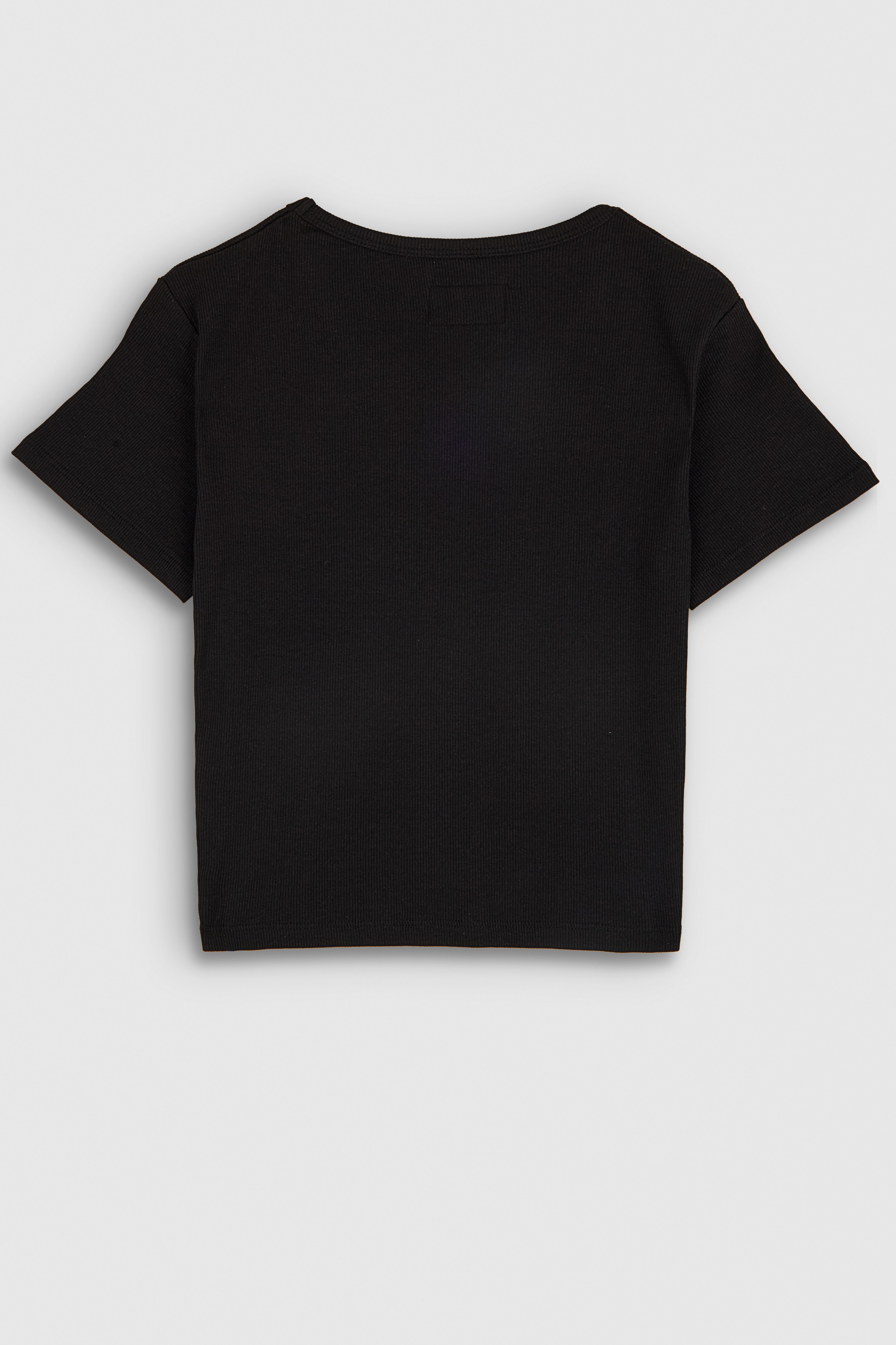 Teddy Smith T-Rema MC t-shirt noir côtelé