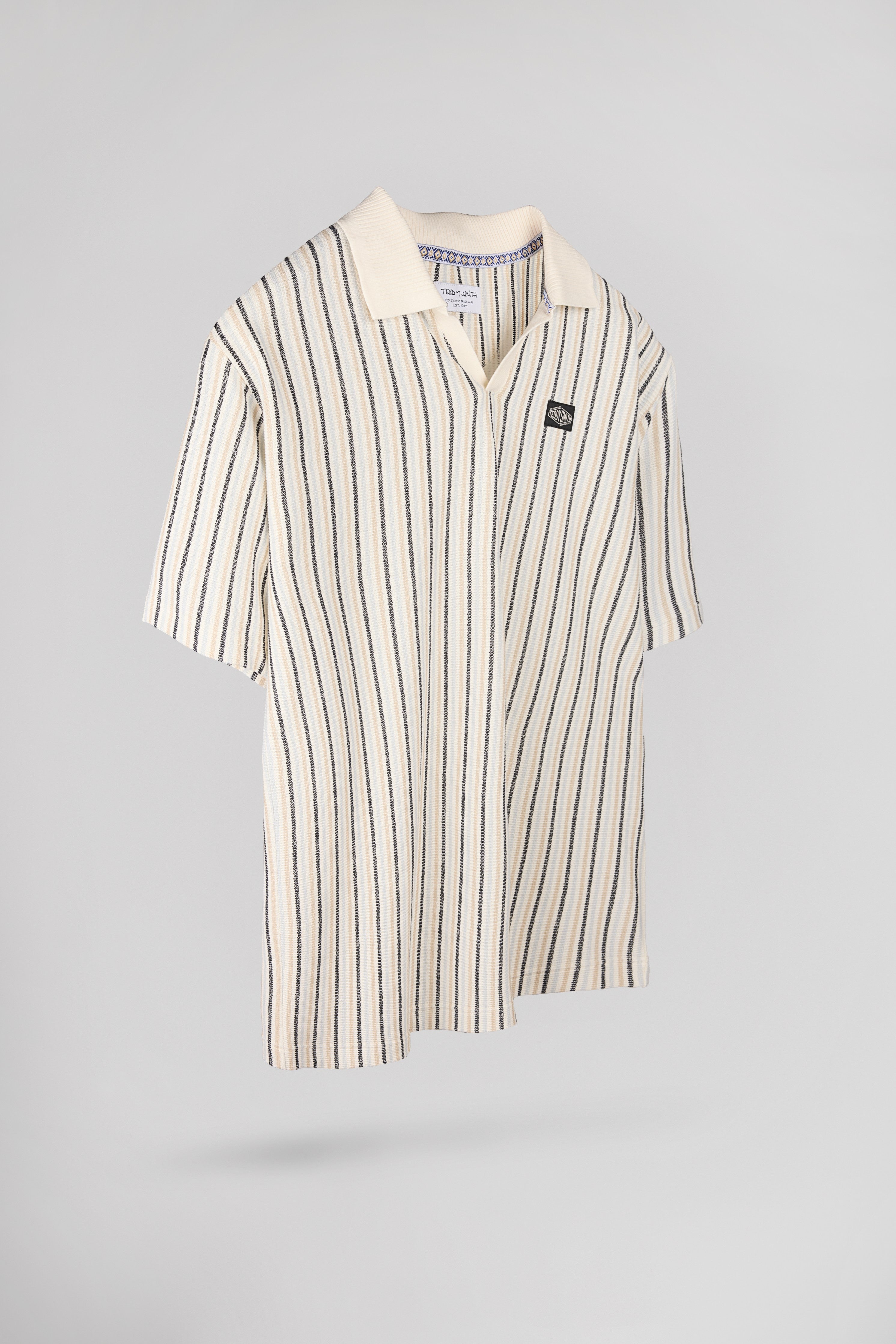 Teddy Smith P-Dovan MC polo rayures blanc cassé