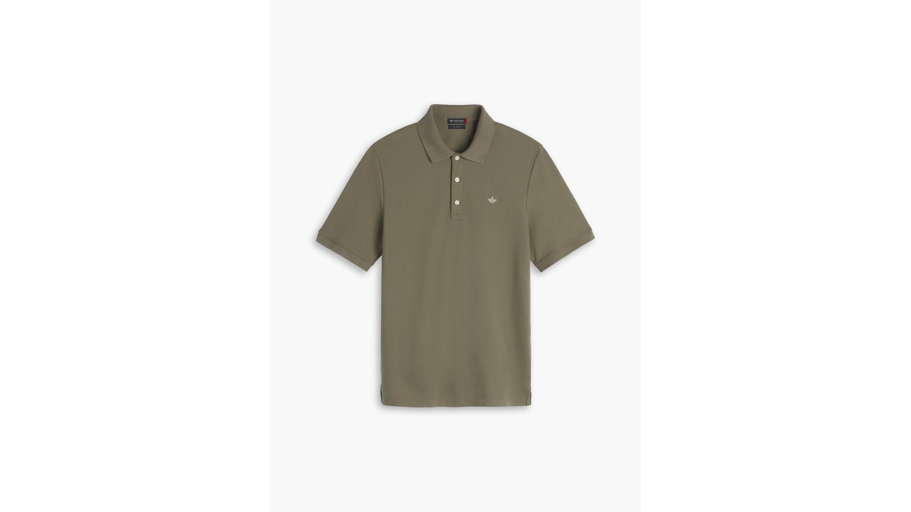 Dockers Original Polo slim vert camo coton classique